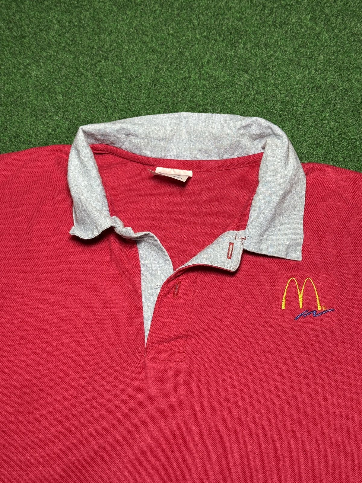 Vintage Vintage Mcdonalds Polo Lrg 80s 90s Fast Food Uniform Shirt Size US L / EU 52-54 / 3 - 2 Thumbnail