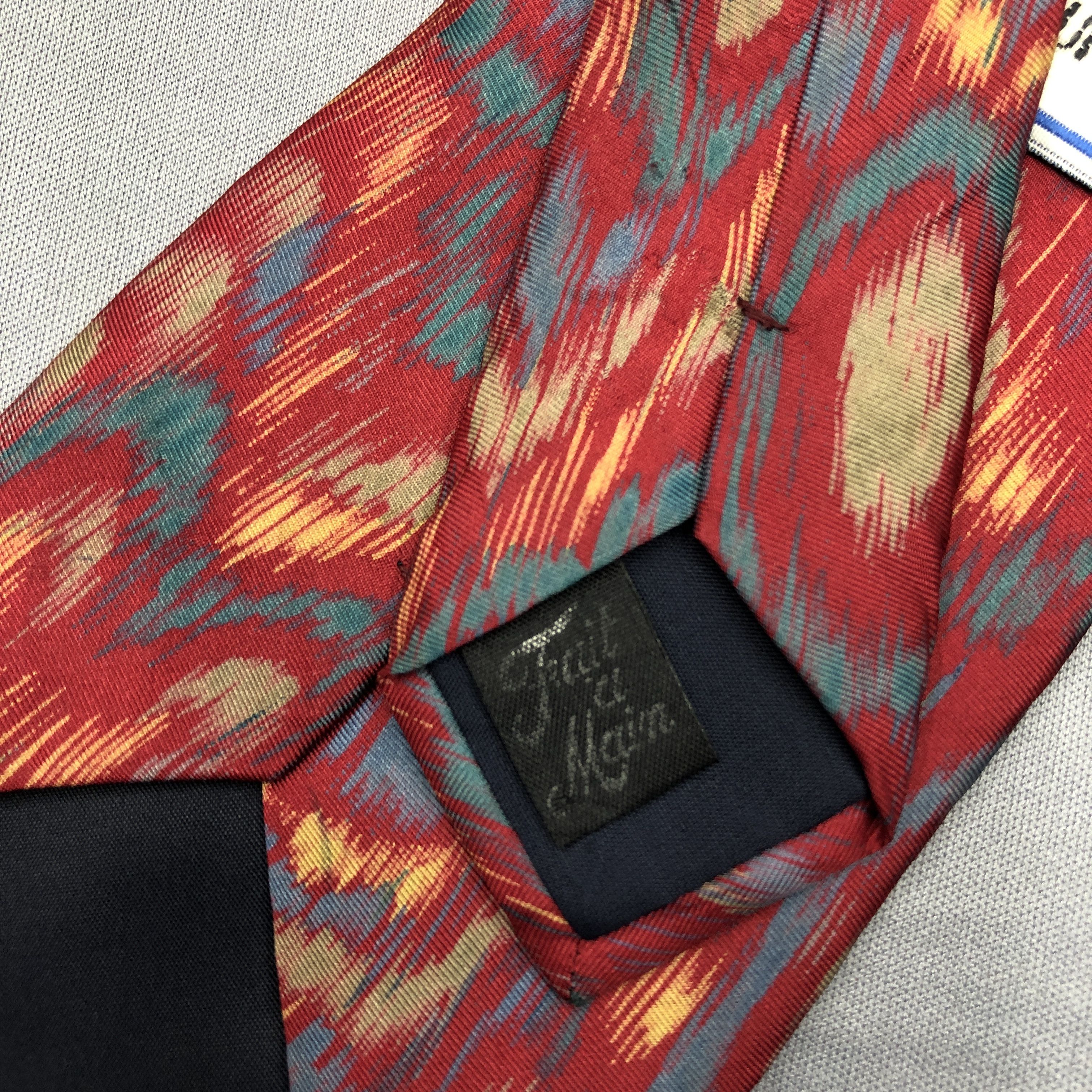 Yves Saint Laurent Vintage Yves Saint Laurent SILK Necktie YSL Cravate Silk Tie Size ONE SIZE - 5 Thumbnail