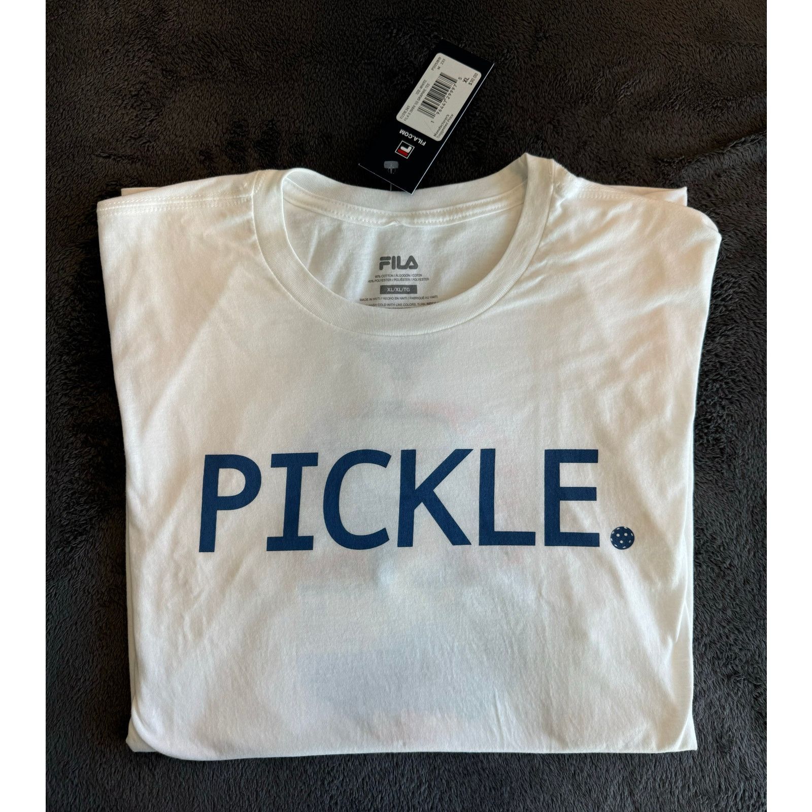 Fila FILA White Pickleball T-Shirt (XL) Size US XL / EU 56 / 4 - 2 Thumbnail