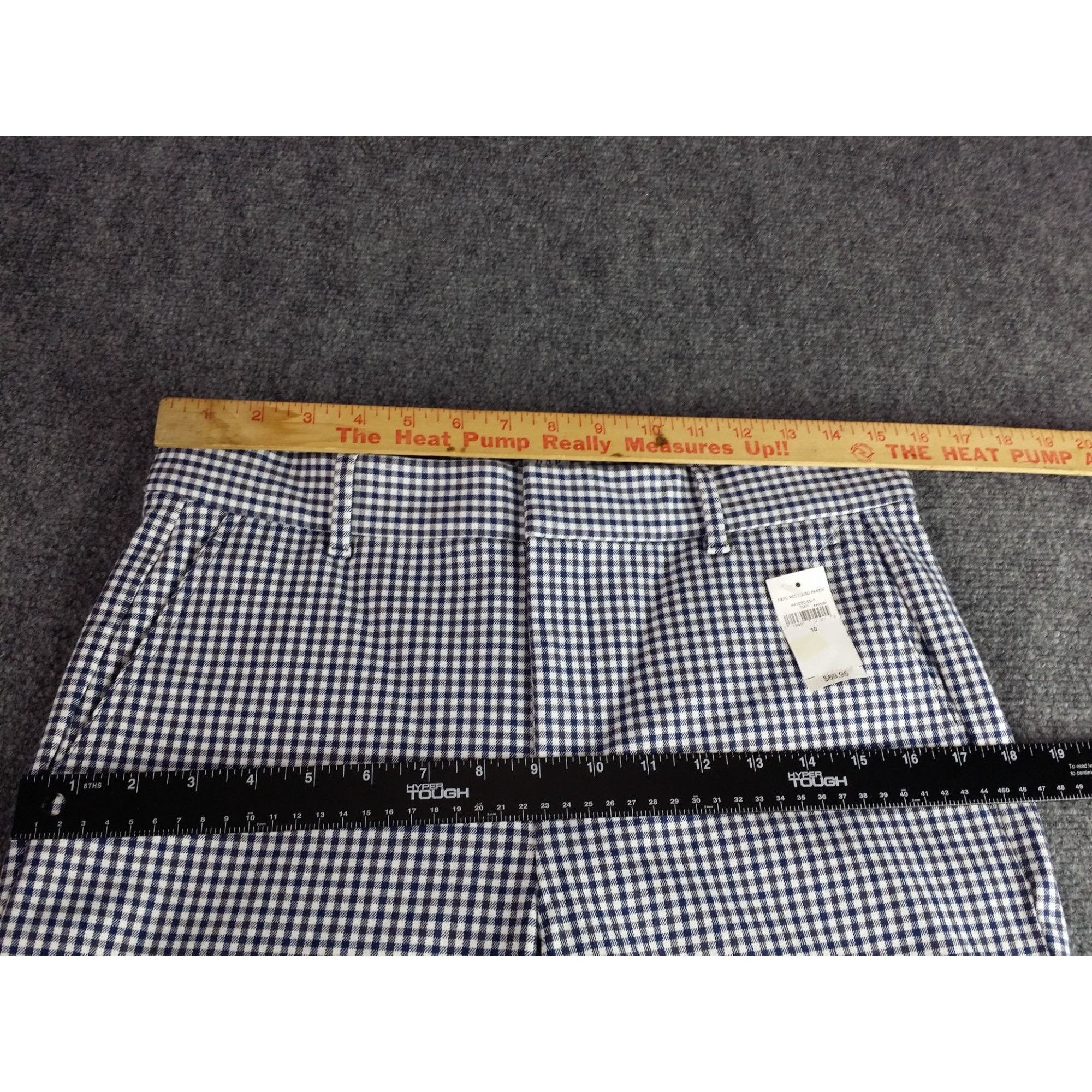 Gap Gap Signature Skinny Ankle Women Sz 10 Gingham Blue White Bo Size 32" / US 10 / IT 46 - 4 Thumbnail