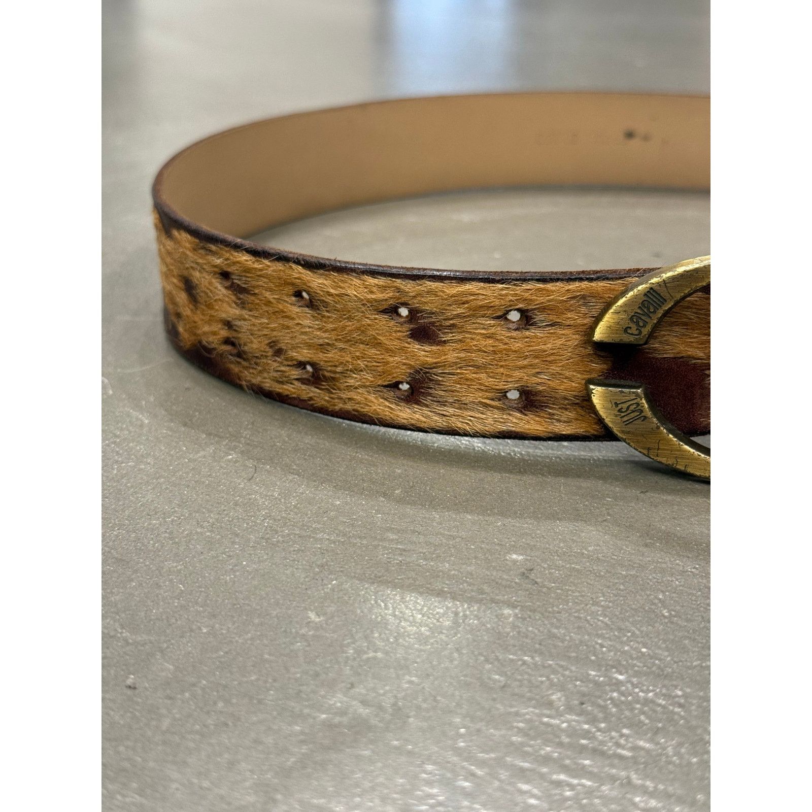 Roberto Cavalli 2000s Cavalli pony hair belt Size ONE SIZE - 3 Thumbnail