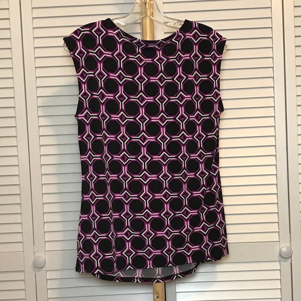 Other Liz Caliborne Pleated Round Neck Sleeveless Stretch Blouse M Size M / US 6-8 / IT 42-44 - 2 Thumbnail