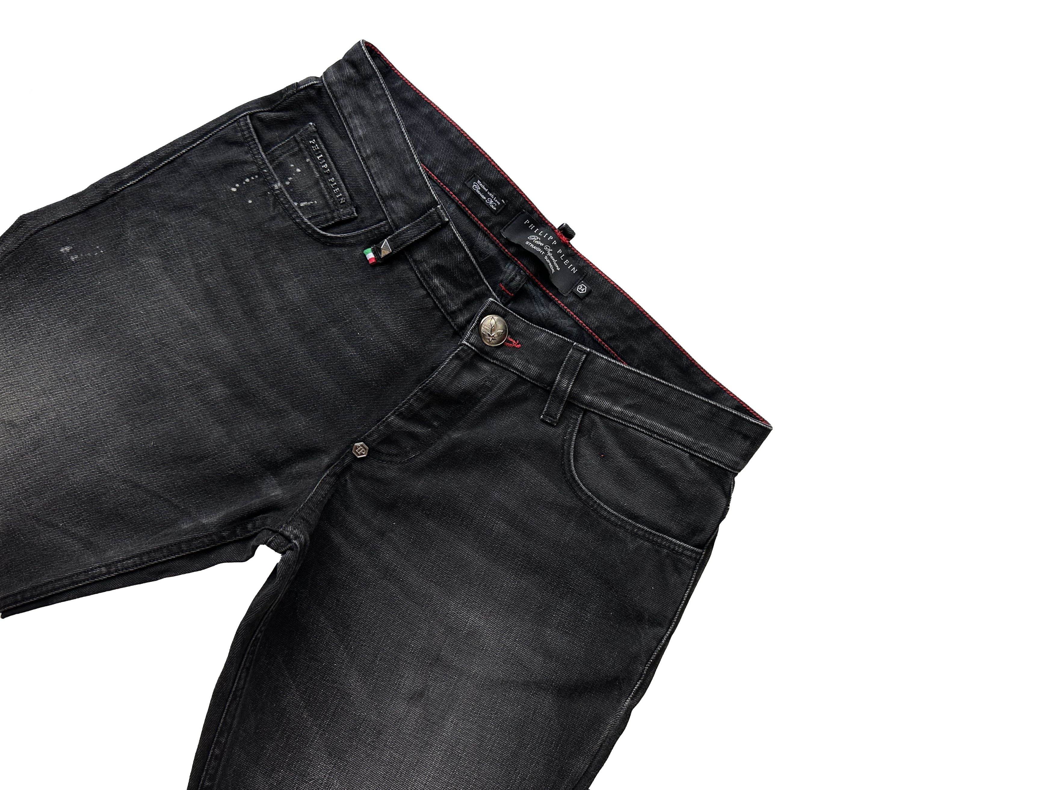 Philipp Plein Philipp Plein Retro Superhero grey denim jeans Size US 34 / EU 50 - 4 Thumbnail