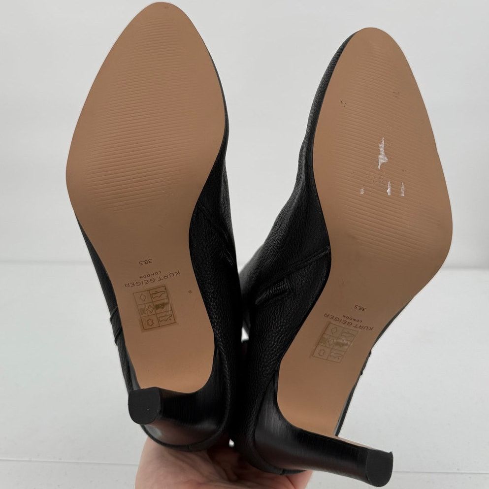 Kurt Geiger NEW Kurt Geiger Soho Pebbled Leather Side Zip Ankle Booties Size US 8 / IT 38 - 7 Thumbnail