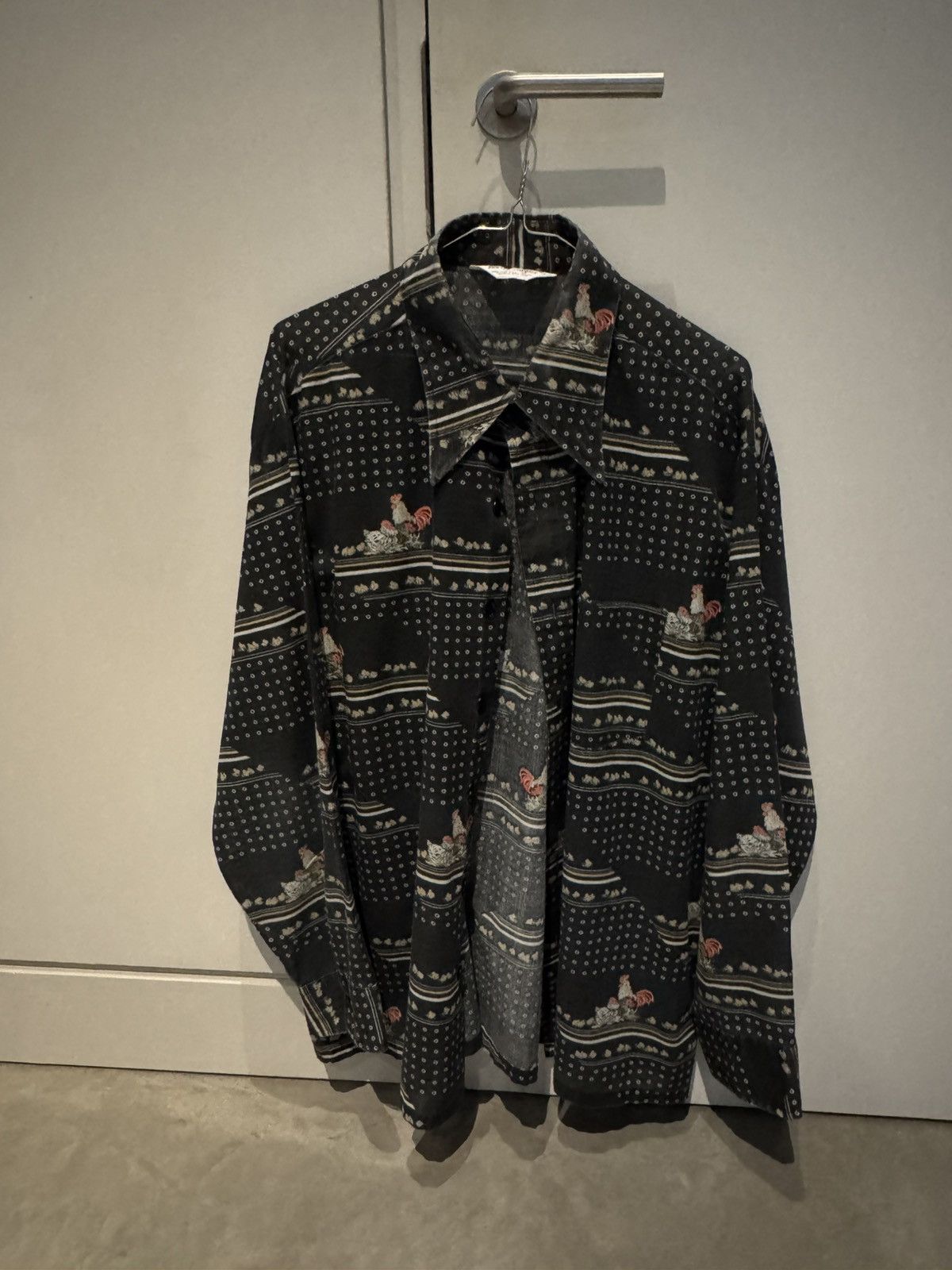 Wrangler Very fun vintage shirt with chicken print graphic Size US XL / EU 56 / 4 - 5 Thumbnail