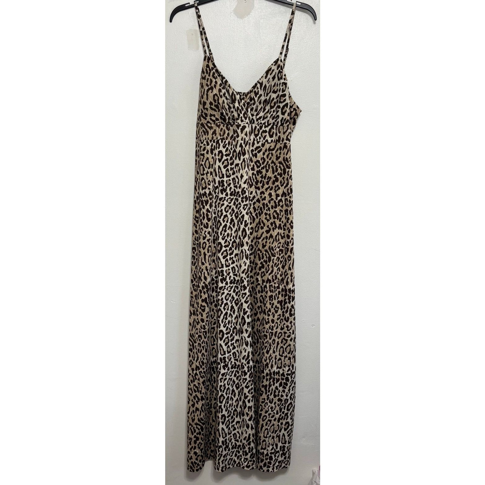 Other Essentials by Milano Leopard Print Slip Maxi Dress Large Size L / US 10 / IT 46 - 1 Thumbnail