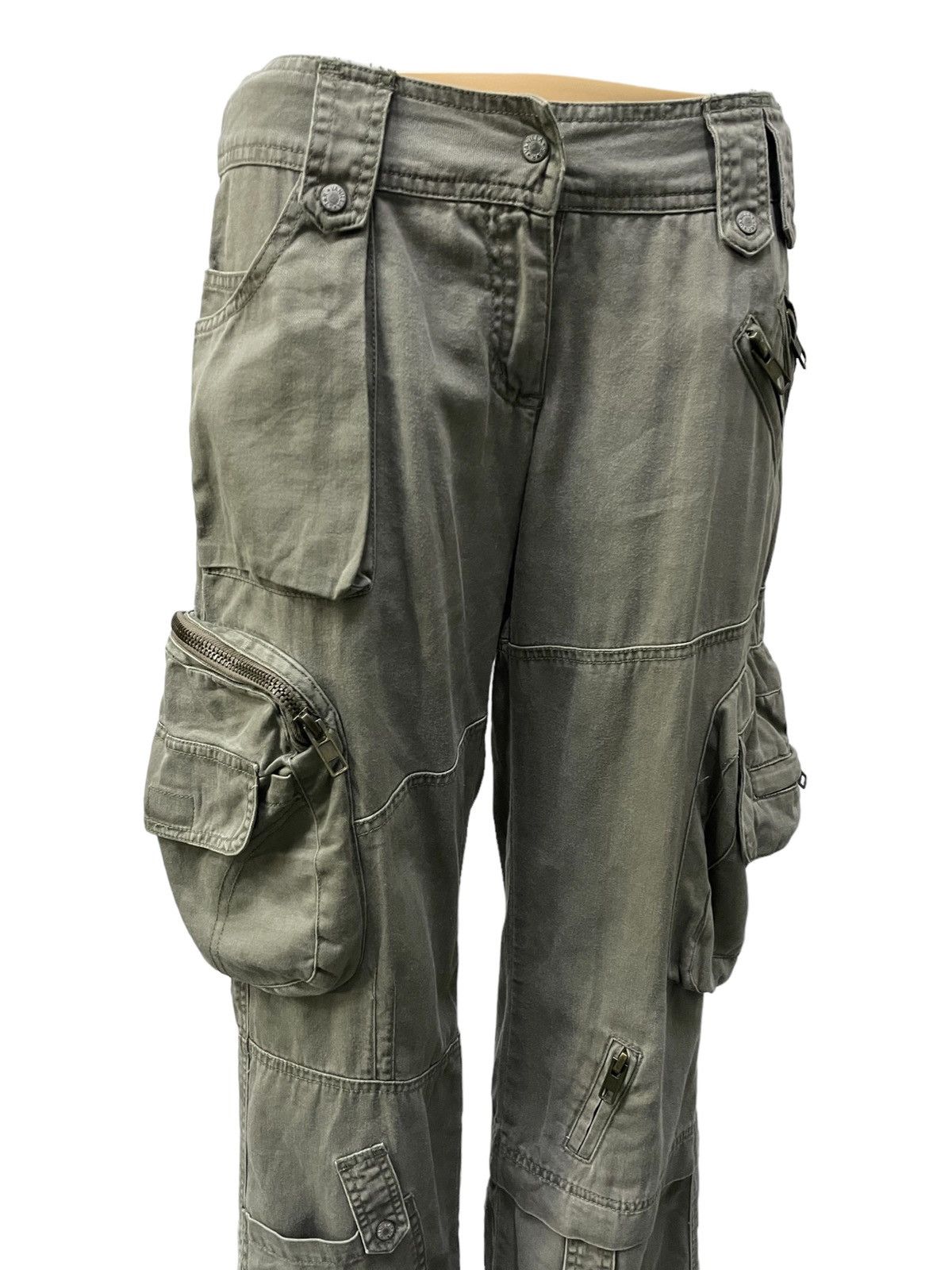 Le Grande Bleu (L.G.B.) × PPFM × Tete Homme Vanilla Star Japan Flared Gask Multi Pocket Cargo Pants Size US 30 / EU 46 - 4 Thumbnail