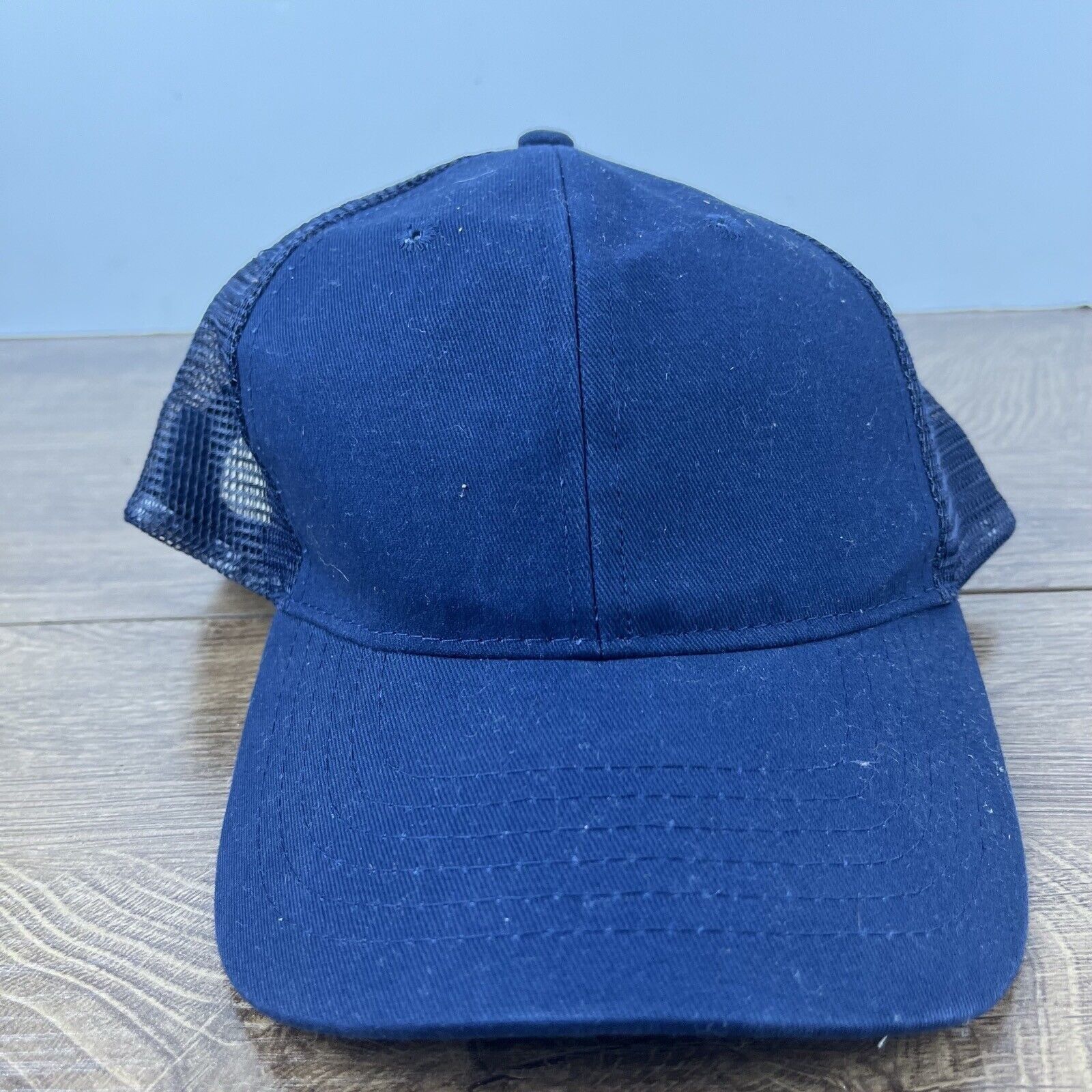 Other Plain Navy Blue Baseball Cap Hat Blue Hat Adjustable Blue Ad Size ONE SIZE - 2 Thumbnail