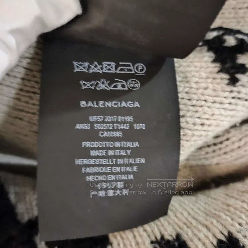 Balenciaga Balenciaga Full Print Logo Letter Black Sweater Size XS / US 0-2 / IT 36-38 - 5 Thumbnail