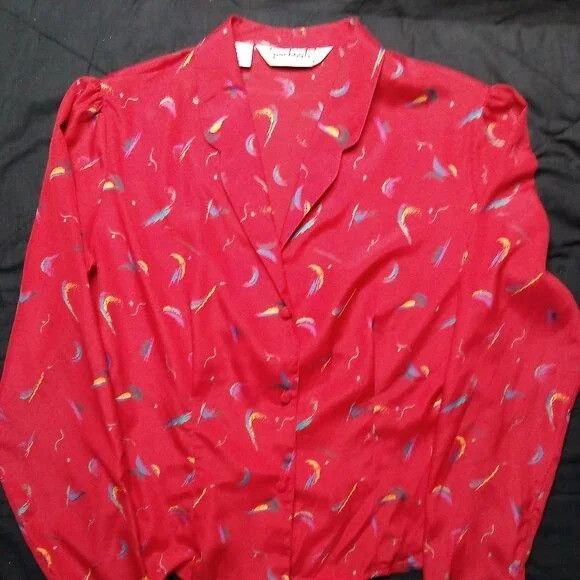 Vintage Vintage Pachouli Rainbow Brush Strokes Polyester Disco Shirt Size M / US 6-8 / IT 42-44 - 2 Thumbnail