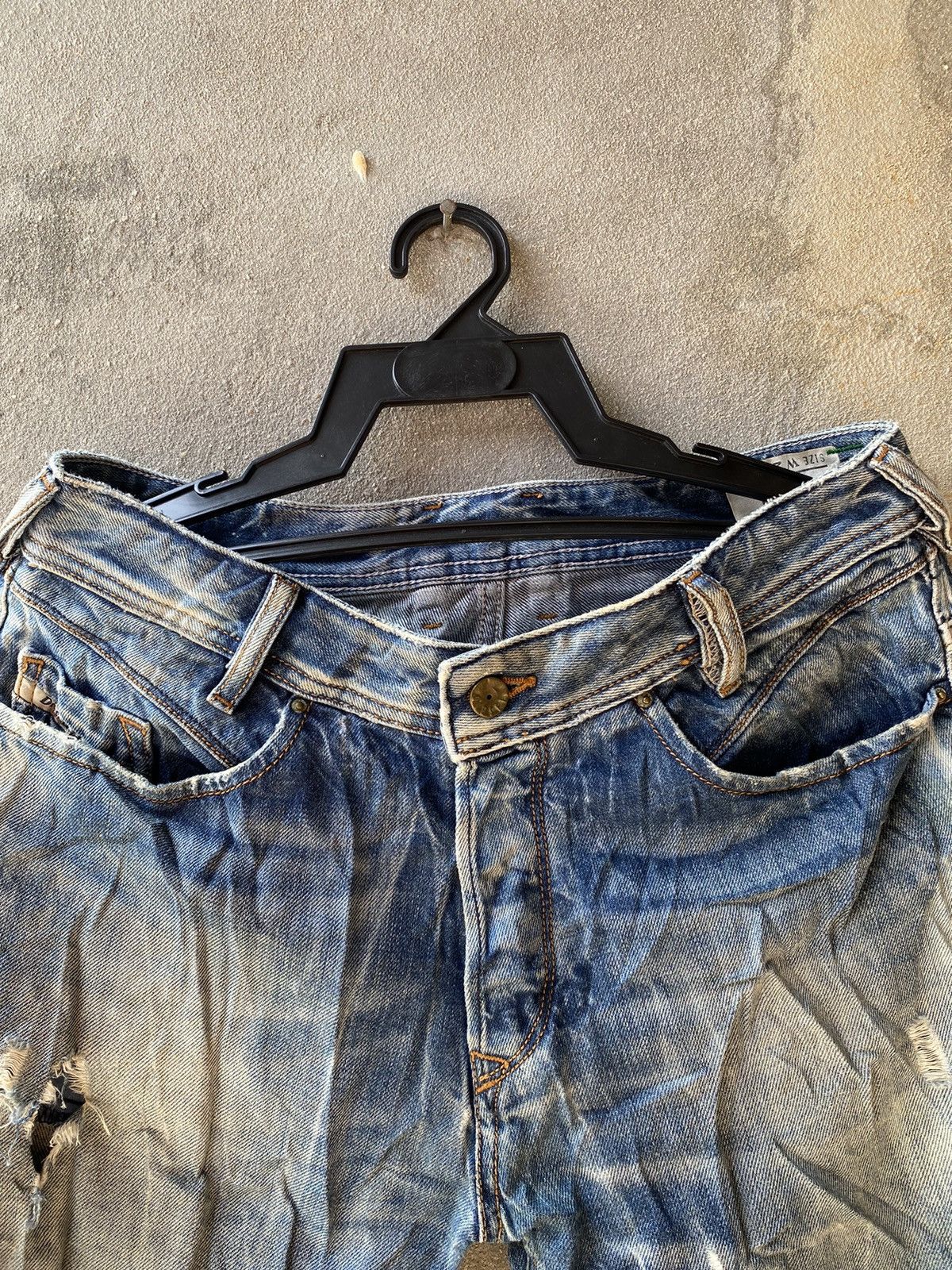 Diesel Diesel Poiak Acid Wash Made in Italy Denim Pants Size US 32 / EU 48 - 13 Thumbnail