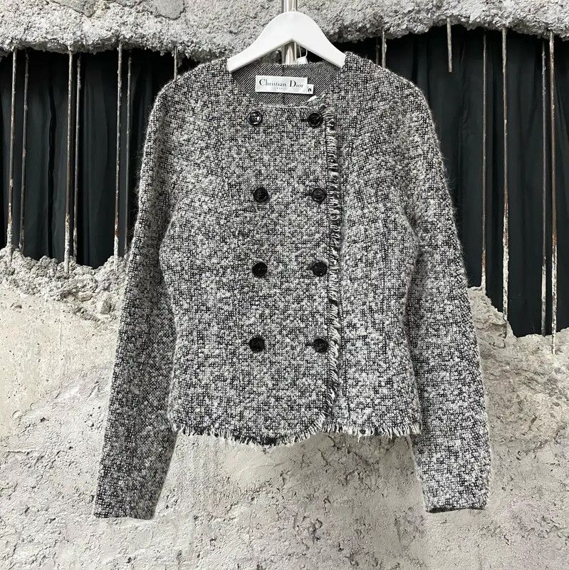 Dior Dior Gray Women's Jacket for Spring and Autumn 0089 Size ONE SIZE - 1 Thumbnail