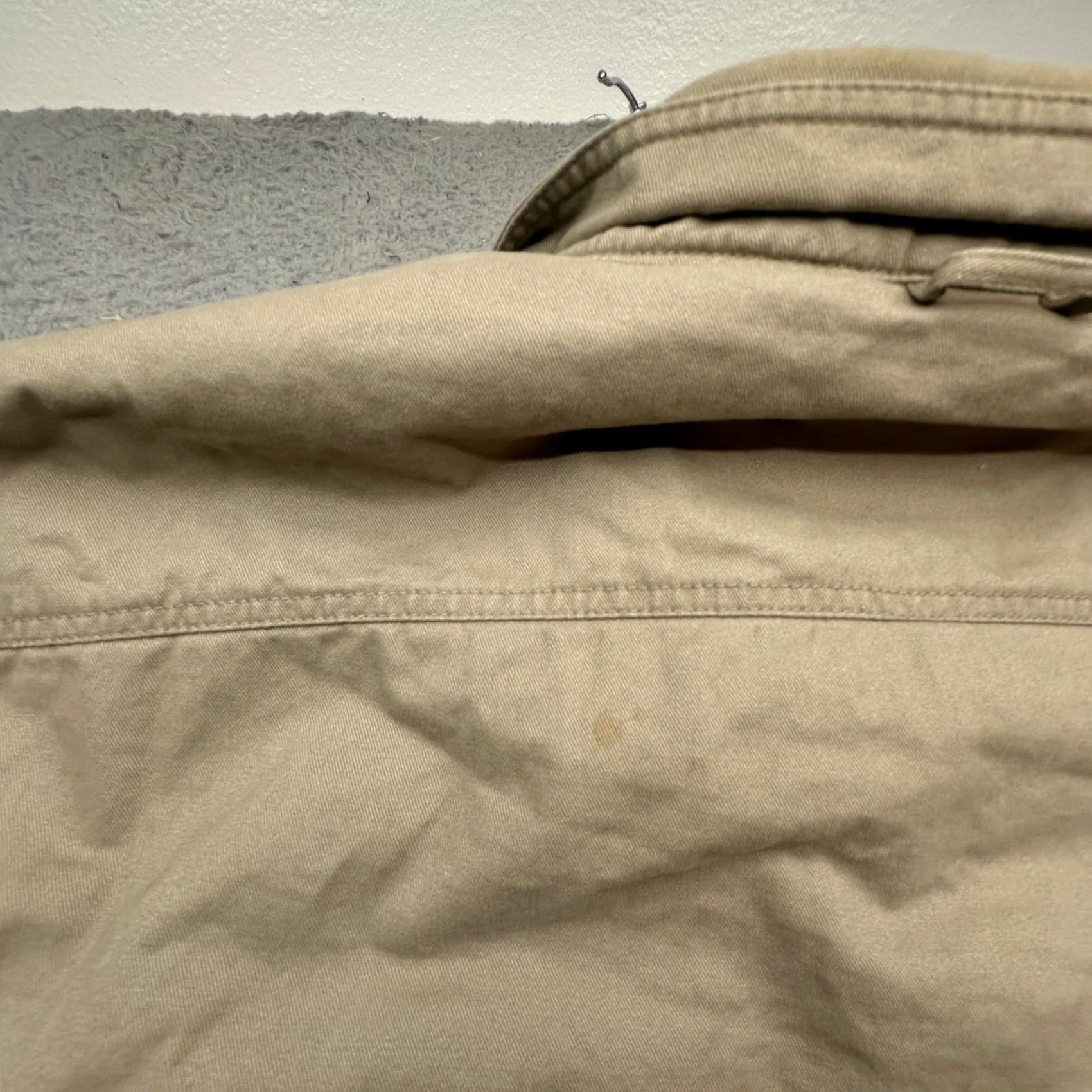 Levi's Levi's Button Twill Sherpa Fleece Lined Shirt Men 2XL Beige Long Sleeve Shacket Size US XXL / EU 58 / 5 - 7 Thumbnail
