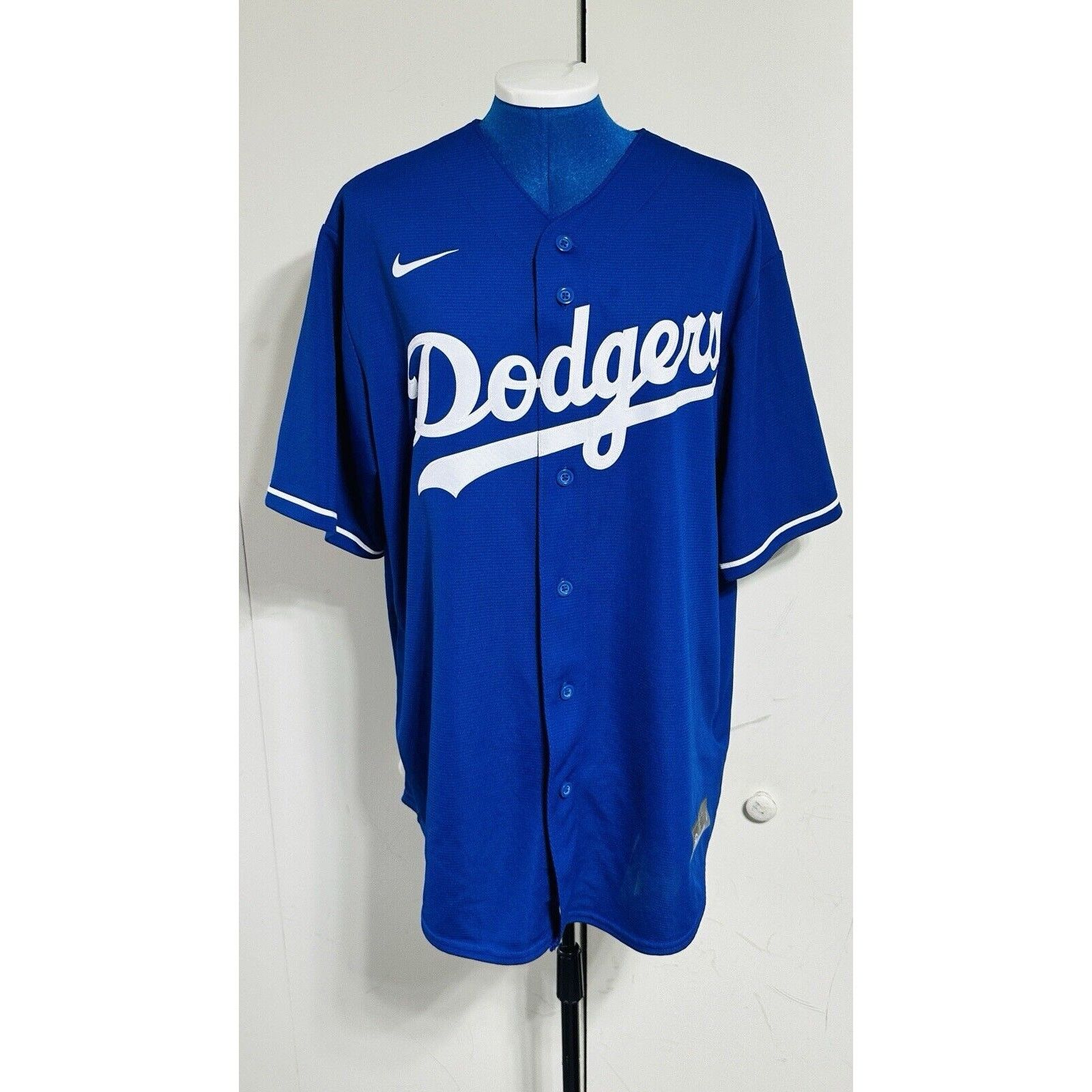 MLB Mookie Betts Los Angeles Dodgers Blue Mens Large Jersey Size US L / EU 52-54 / 3 - 2 Thumbnail