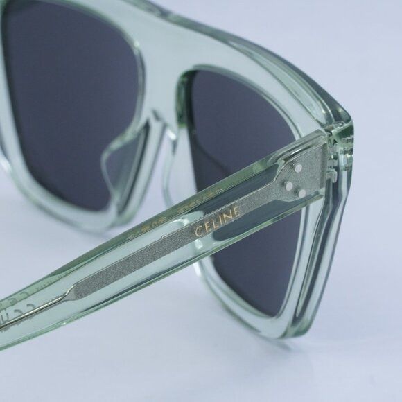 Celine New Celine CL40256I 93A Sunglasses - Light Green Transparent Size ONE SIZE - 5 Thumbnail