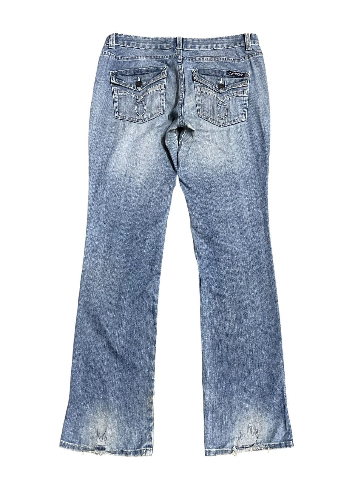Calvin Klein Vintage Y2K Calvin Klein Jeans Blue Wash Wide Leg Size 32" / US 10 / IT 46 - 2 Thumbnail