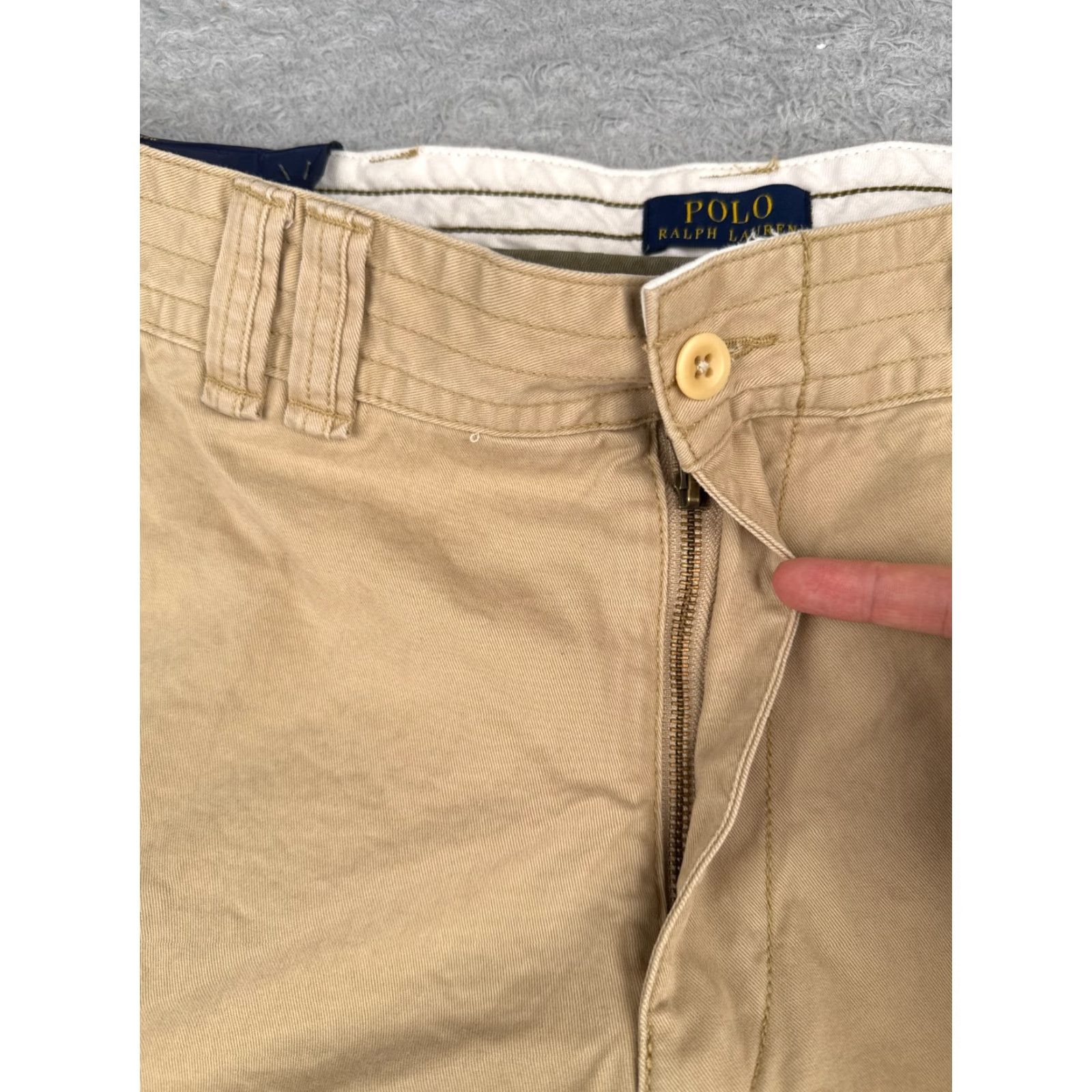 Polo Ralph Lauren Polo Ralph Lauren Shorts Men 38 Beige Cargo 100% Cotton Twill Hiking Camp 37x10 Casual Travel Workwear Mens Size US M / EU 48-50 / 2 - 6 Thumbnail