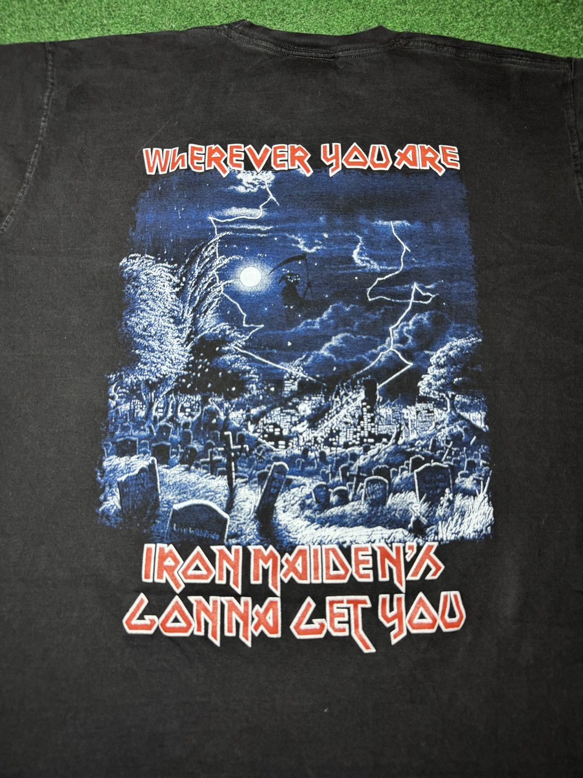 Band Tees × Vintage Vintage Y2K Iron Maiden Life After Death Metal Band T Shirt Size US L / EU 52-54 / 3 - 4 Thumbnail