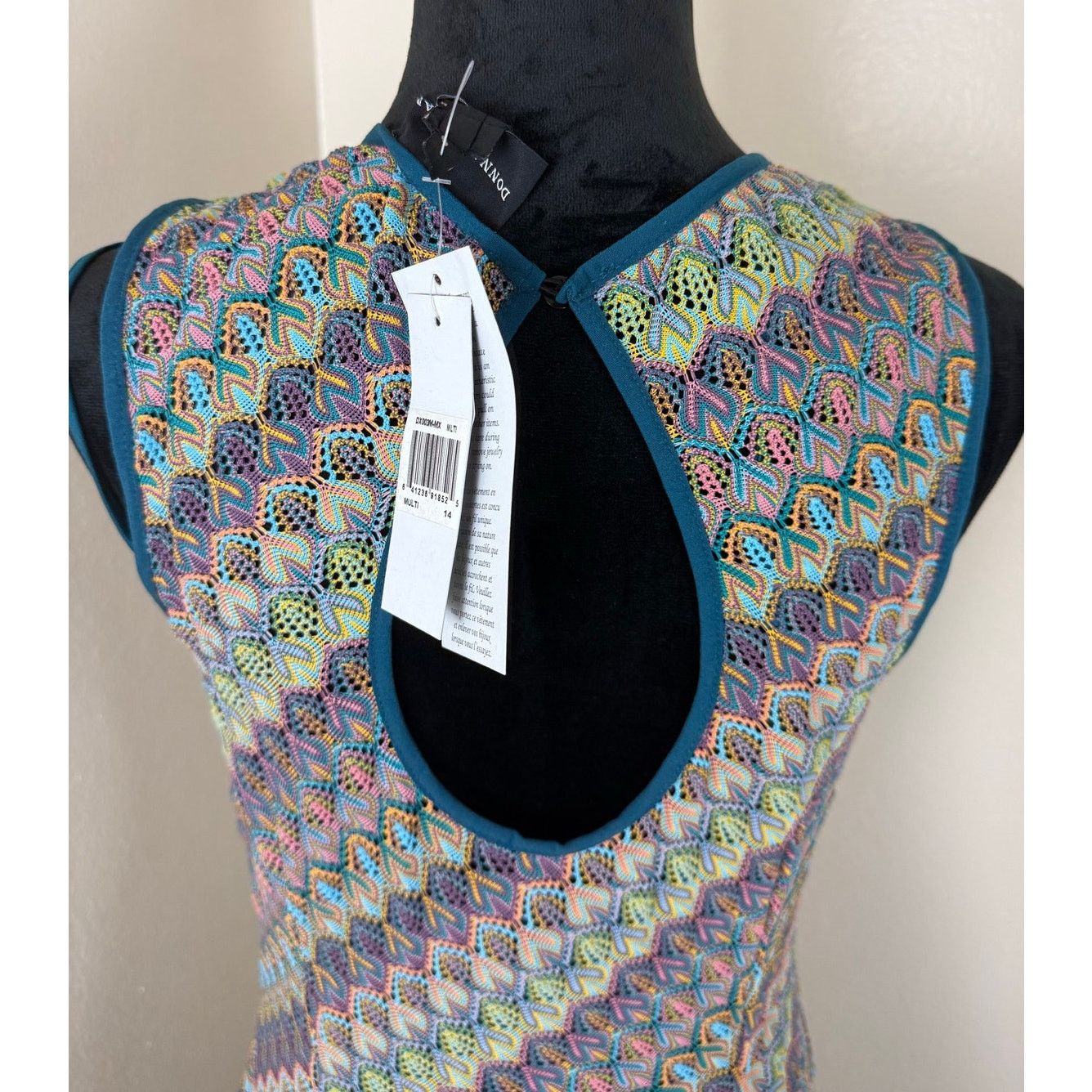 Donna Morgan Donna Morgan Blue Multi Dress With Mini Under Dress Size XL / US 12-14 / IT 48-50 - 7 Thumbnail