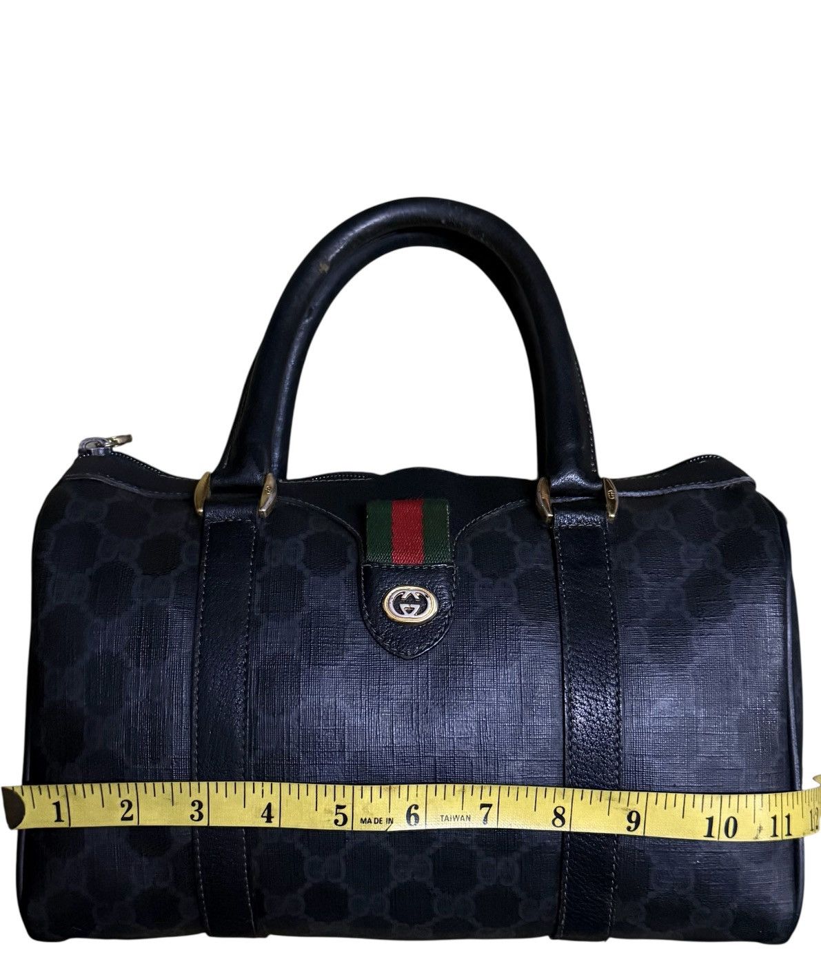 Gucci Gucci Boston GG Monogram Black Leather Vintage Size ONE SIZE - 9 Thumbnail
