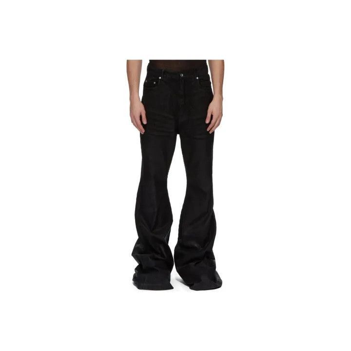 Rick Owens DRKSHDW High-Waisted Black Denim Pants -2507
