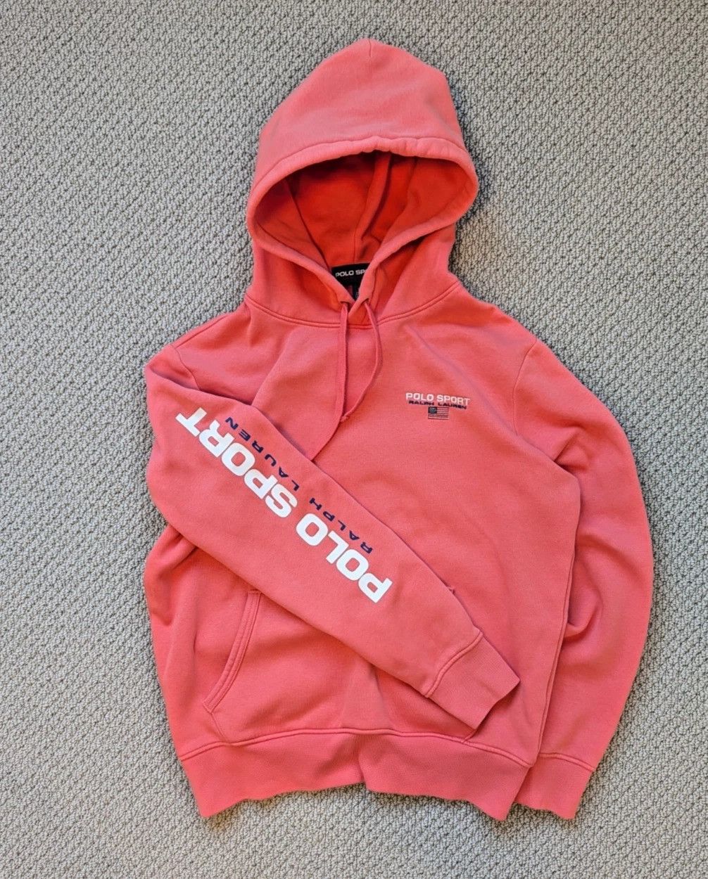 Polo Ralph Lauren Polo Sport Hoodie Spell Out Sleeve Y2K 90s Medium Size US M / EU 48-50 / 2 - 2 Thumbnail