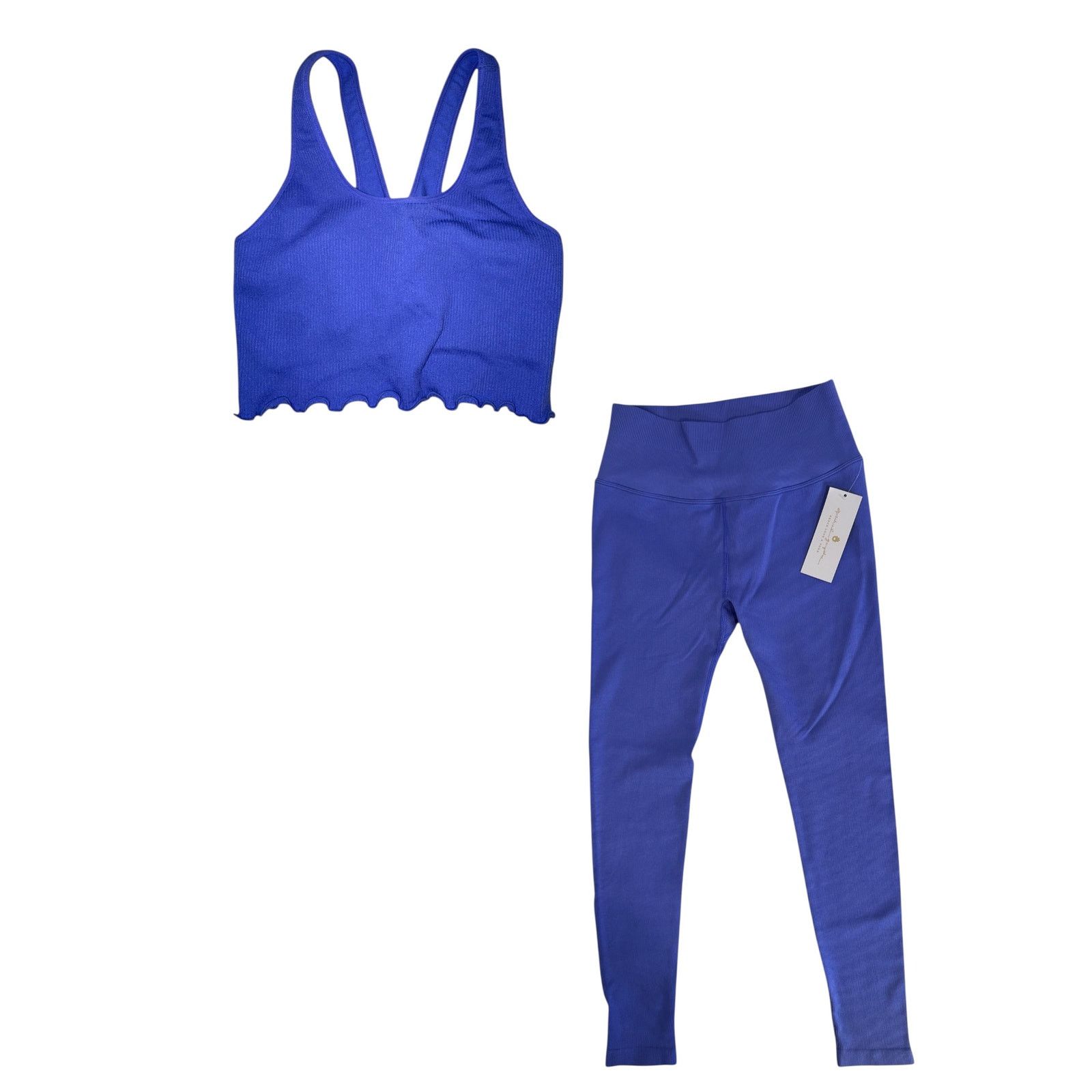 Spiritual Gangster NEW Spiritual Gangster Blueish Two-Piece Activewear Set M/L Size M / US 6-8 / IT 42-44 - 2 Thumbnail
