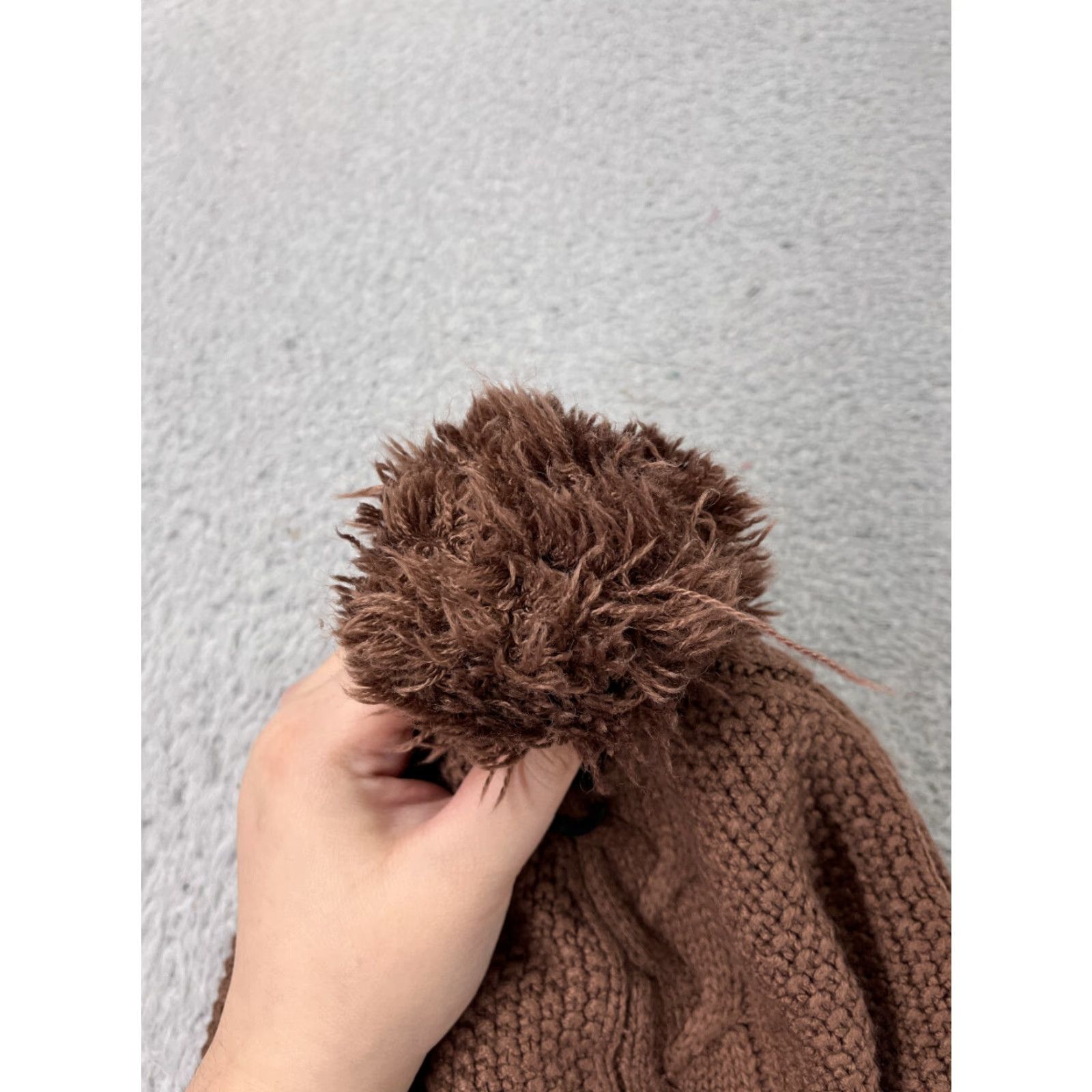 The North Face The North Face Beanie Knit Adult One Size Brown Logo Ski Beanie Lined Acrylic Polyester Wool Blend Hat Mens/Womens Size ONE SIZE - 3 Thumbnail