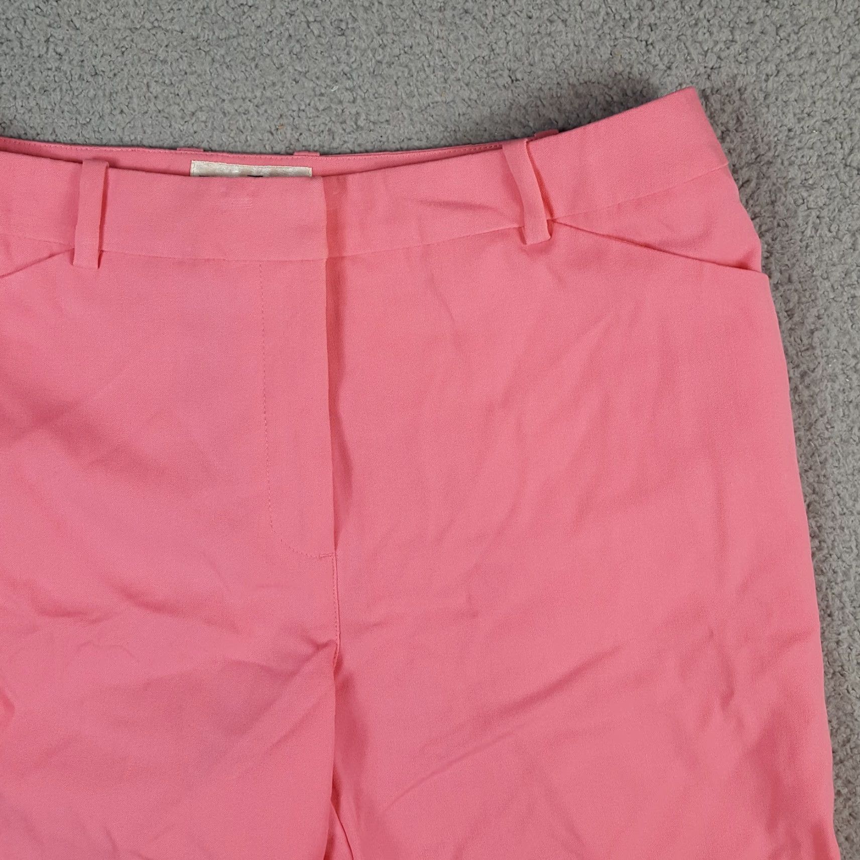 Pinko VINTAGE Y2K Preppy Pink Women's Bermuda Shorts Golf Tennis Breathable 10 Cotton Zip Button Logo Zipper Marquesa Teháma Size 32" / US 10 / IT 46 - 3 Thumbnail