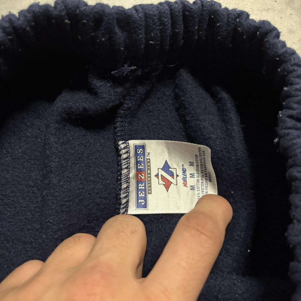 Japanese Brand × Vintage Crazy Vintage Y2K/2000s Navy Blue Skater Essential Sweatpants! Size US 30 / EU 46 - 6 Thumbnail