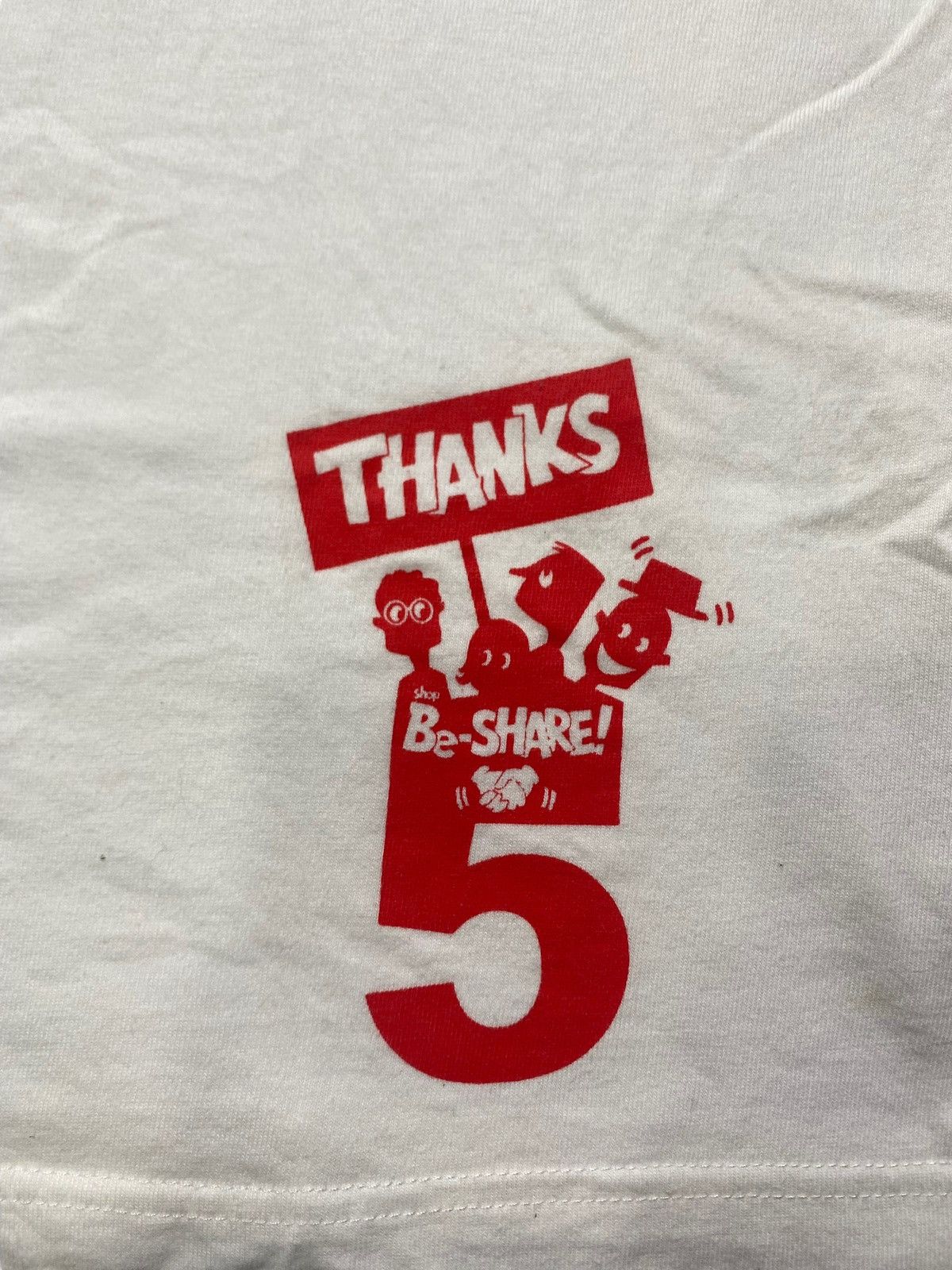 Band Tees VINTAGE THANKS BE SHARE BAND NAME 5TH ANNIVERSARY TEE Size US M / EU 48-50 / 2 - 12 Thumbnail