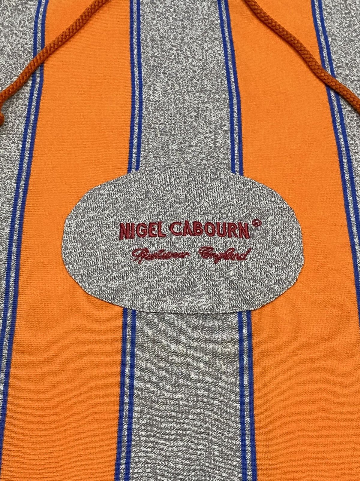 Nigel Cabourn Vintage Nigel Cabourn Stripe Hoodie Long Sleeve Shirt Size US M / EU 48-50 / 2 - 12 Thumbnail