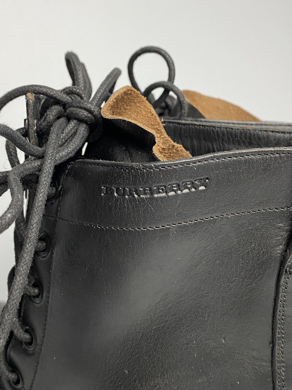 Burberry Burberry Combat Leather Boots Size US 11 / EU 44 - 7 Thumbnail
