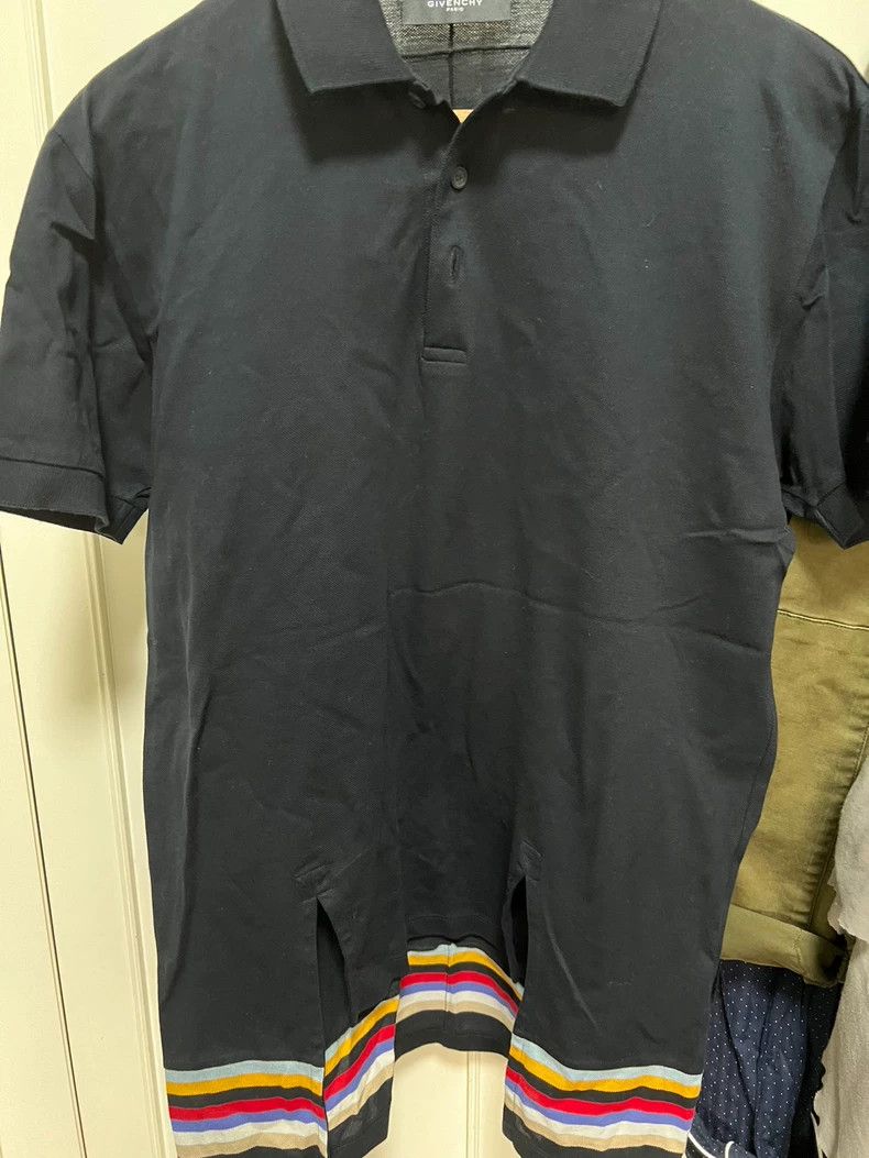 Givenchy Givenchy Black polo shirt with rainbow tail, size S Size US S / EU 44-46 / 1 - 1 Thumbnail