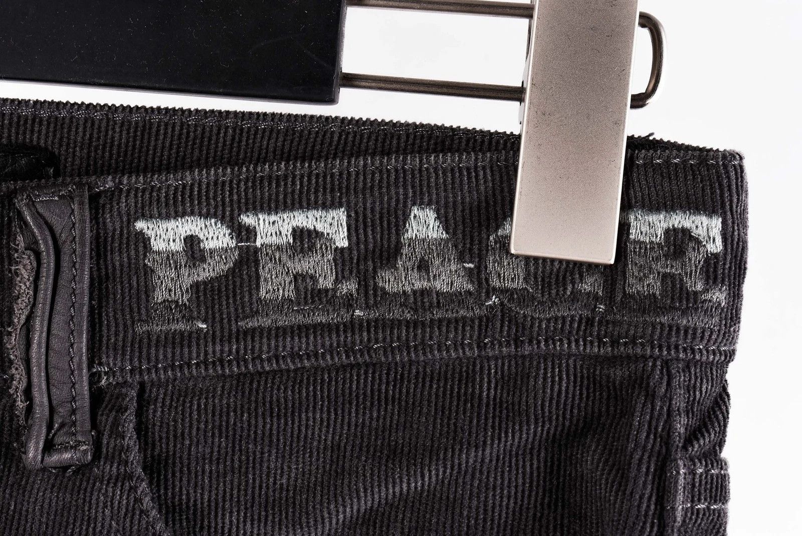 Zadig & Voltaire Women's Zadig & Voltaire Peace Gray Corduroy Jeans W33 L32 Size 31" - 6 Thumbnail