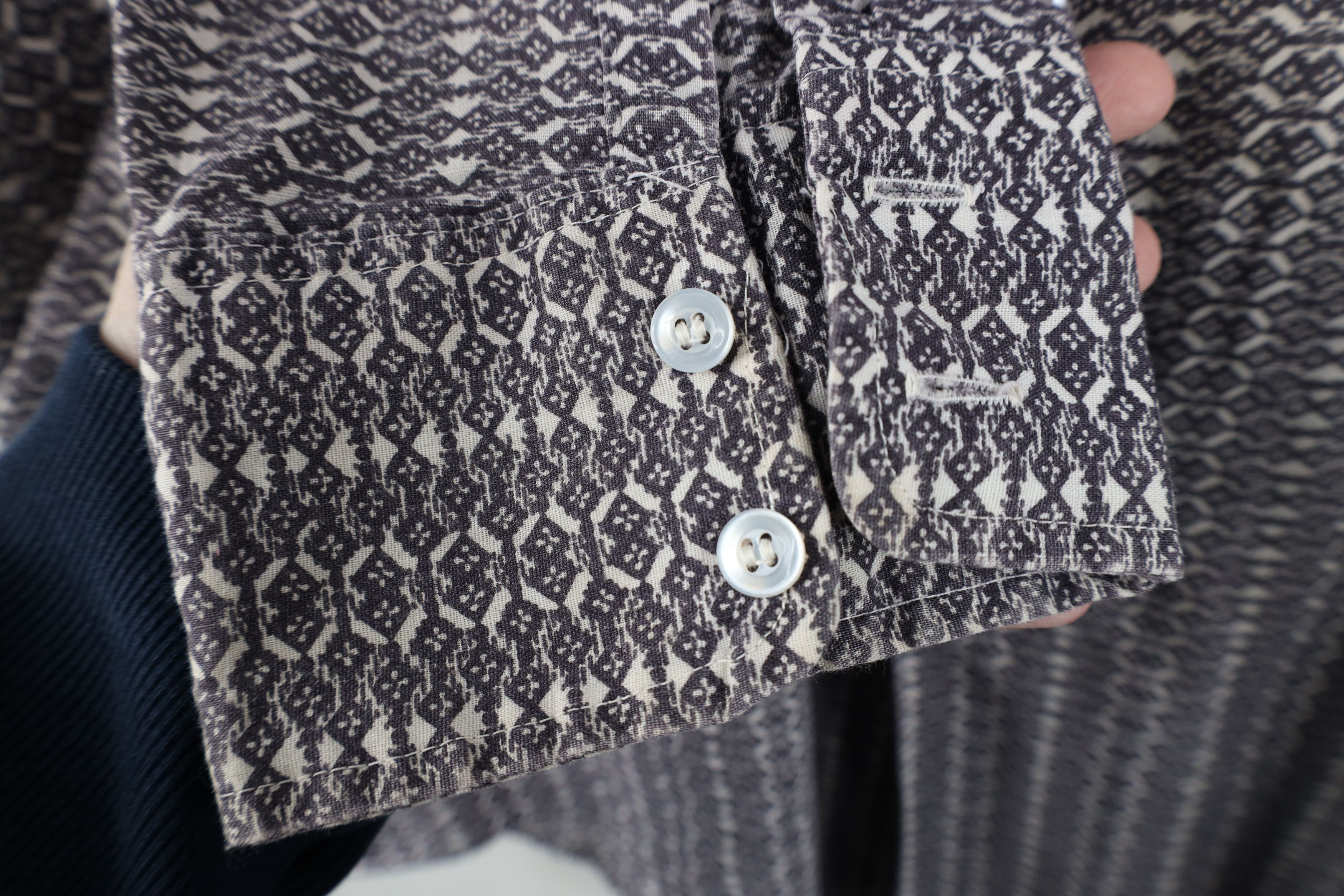 Vintage Vintage 60s 70s Mid Century Modern MCM Button Shirt USA Size US L / EU 52-54 / 3 - 7 Thumbnail