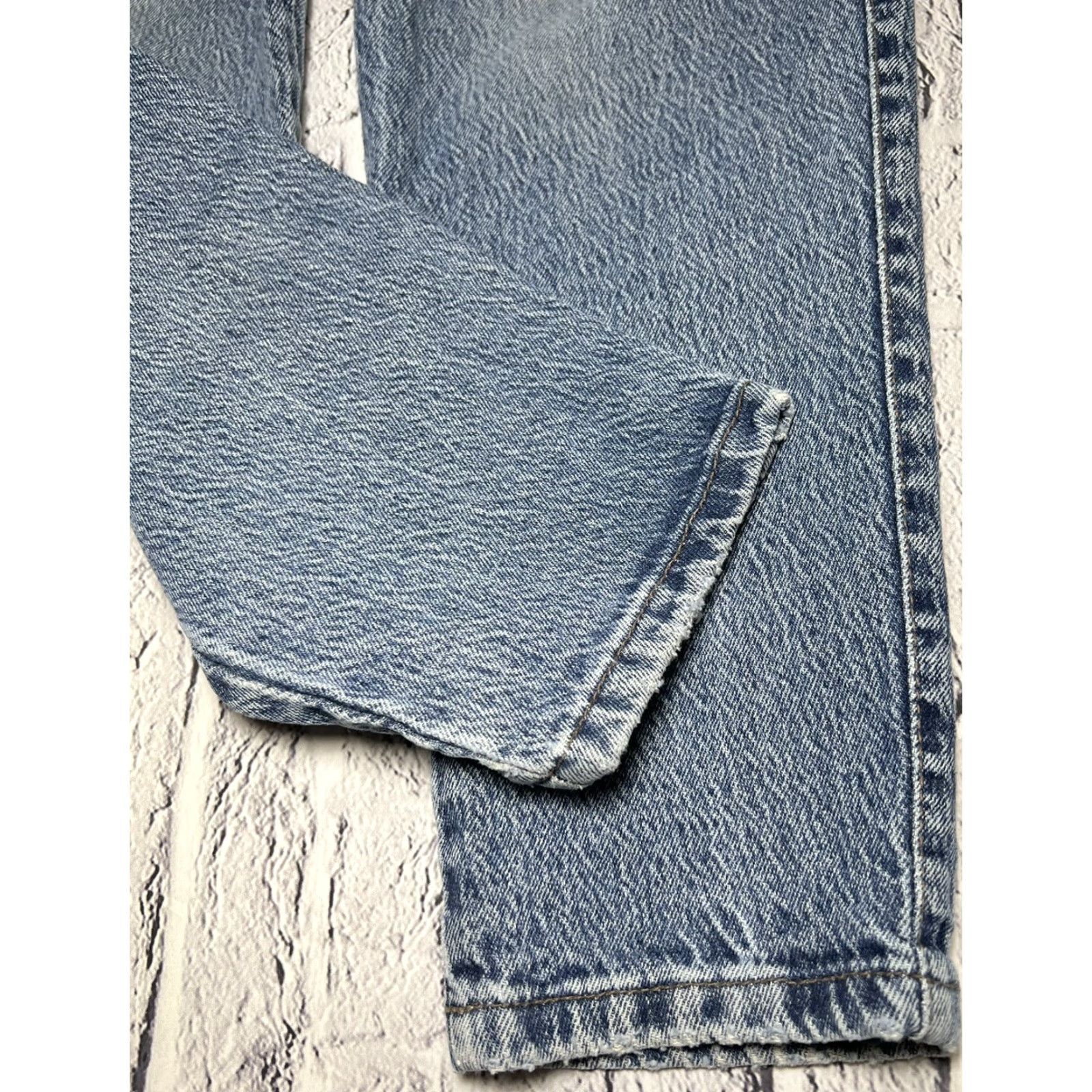 Levi's VINTAGE Levi's 573 Jeans Women High Waist Pleated Front 9 Blue Denim Tapered Jeans Womens Size 30" / US 8 / IT 44 - 7 Thumbnail