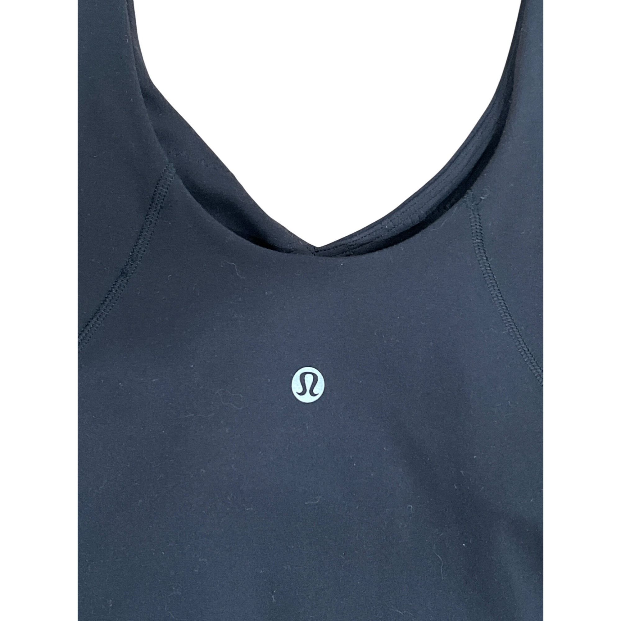 Lululemon 𝓛𝓾𝓵𝓾𝓵𝓮𝓶𝓸𝓷 Align Onesie 8" Size 4 Black Size S / US 4 / IT 40 - 5 Thumbnail