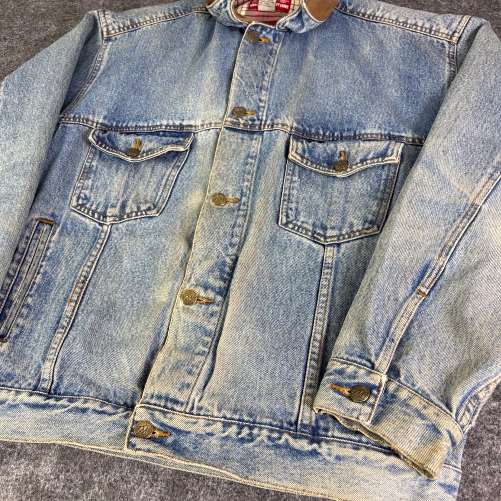 Marlboro VINTAGE Marlboro Country Store Jacket Shirt Denim 3-in-1 Plaid Lined Blue Mens L Size US L / EU 52-54 / 3 - 8 Thumbnail