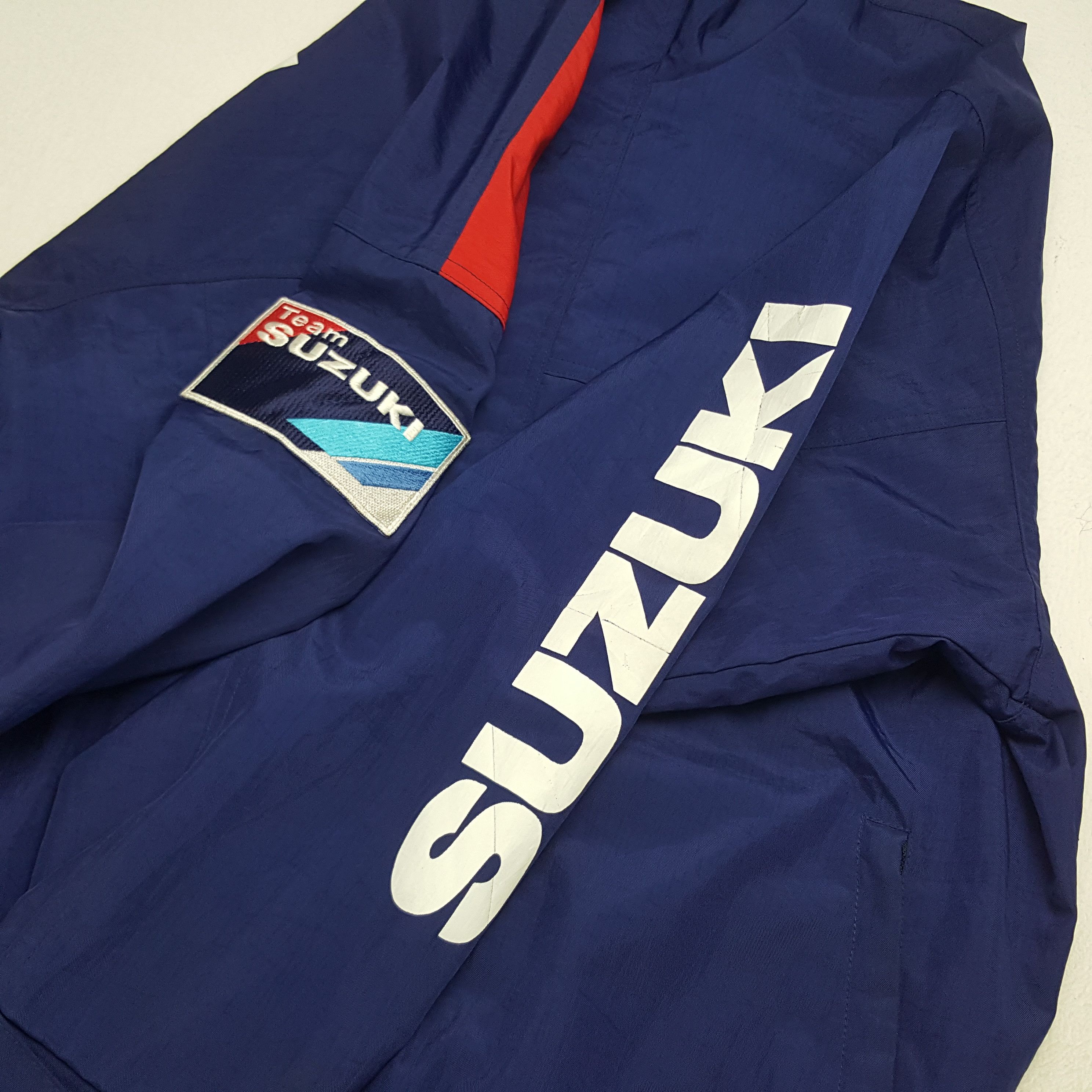 Vintage Vintage Team Suzuki Sport Racing Windbreaker Jacket Size US L / EU 52-54 / 3 - 8 Thumbnail