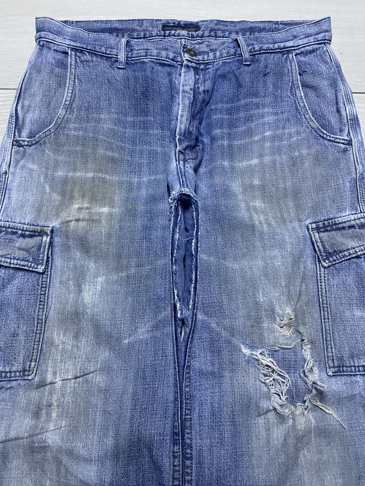 Big John Vintage Big john Workwear Cargo Baggy Pants Size US 33 - 3 Thumbnail