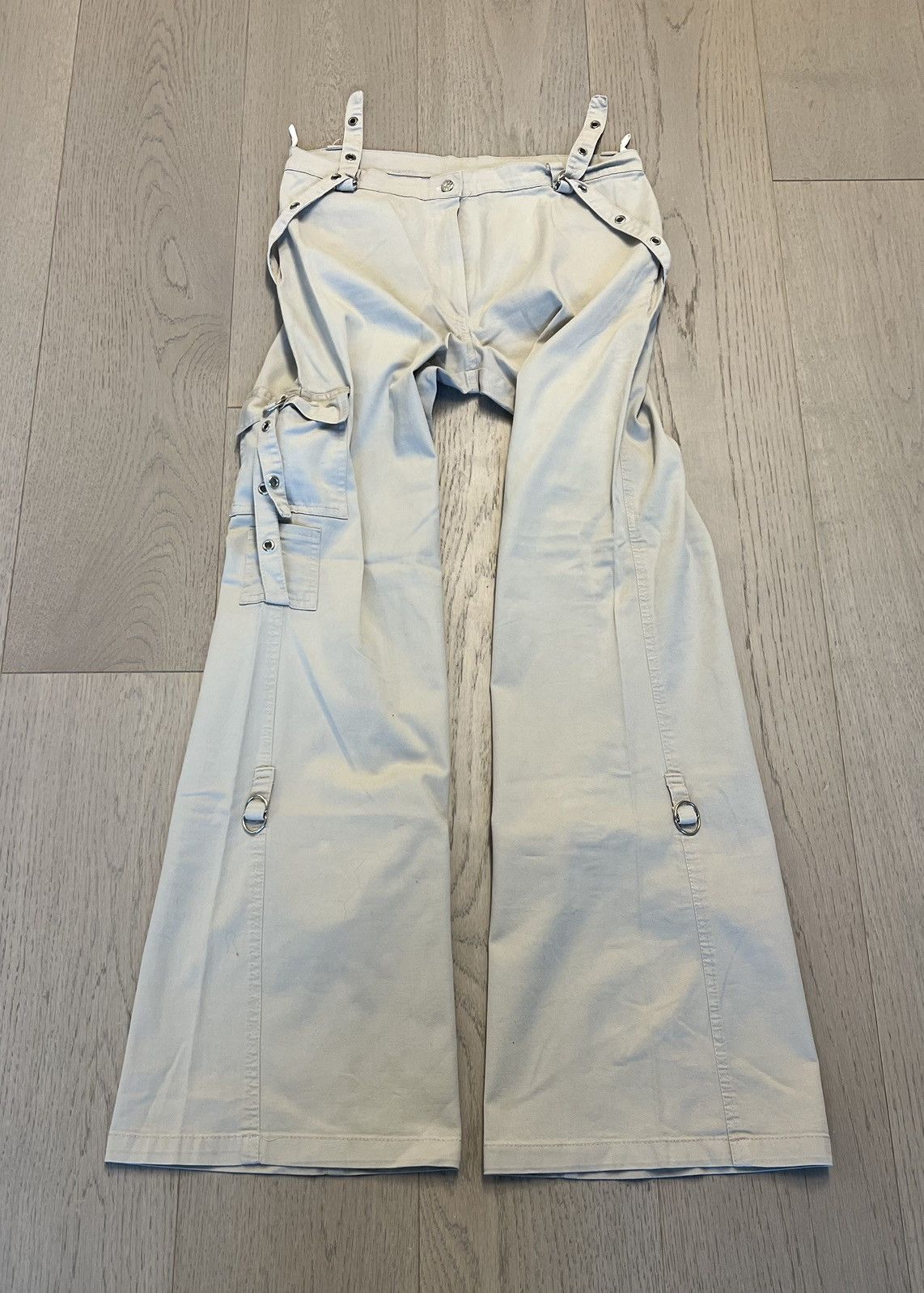 Japanese Brand × Tornado Mart Vintage flare bondage cargo pants. Size US 30 / EU 46 - 4 Thumbnail