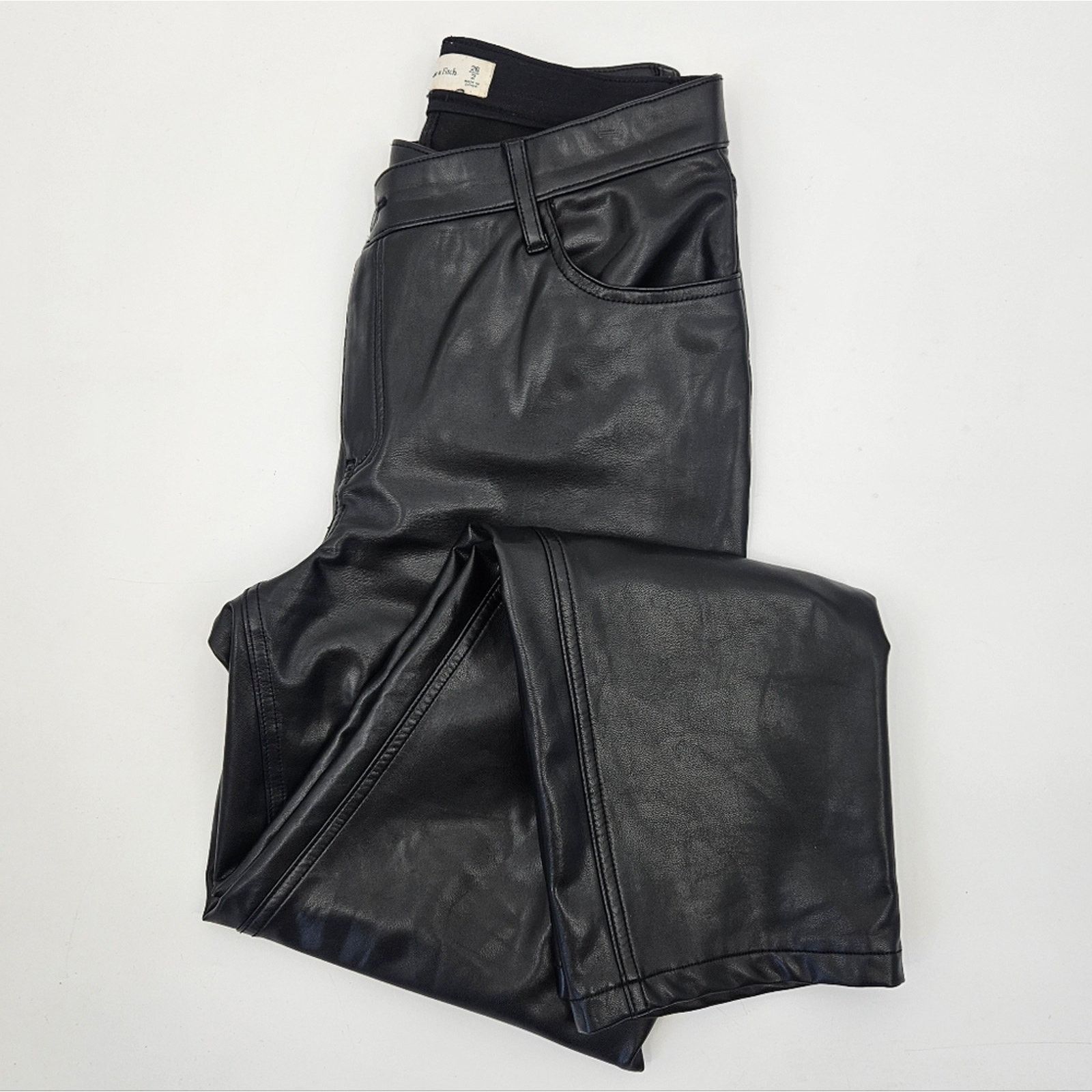 Abercrombie & Fitch Abercrombie & Fitch Criss-Cross Waist Vegan Leather 90s Sz 2 Size 26" / US 2 / IT 38 - 9 Thumbnail