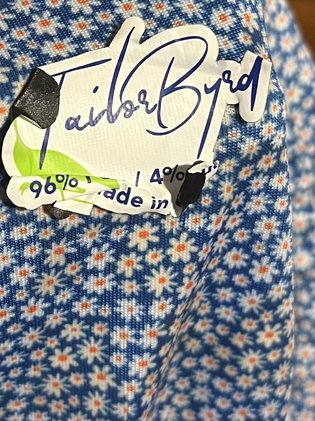 Tailorbyrd TailorByrd Golf Polo Shirt Ditsy Floral Print Short Sleeve Size US XL / EU 56 / 4 - 4 Thumbnail