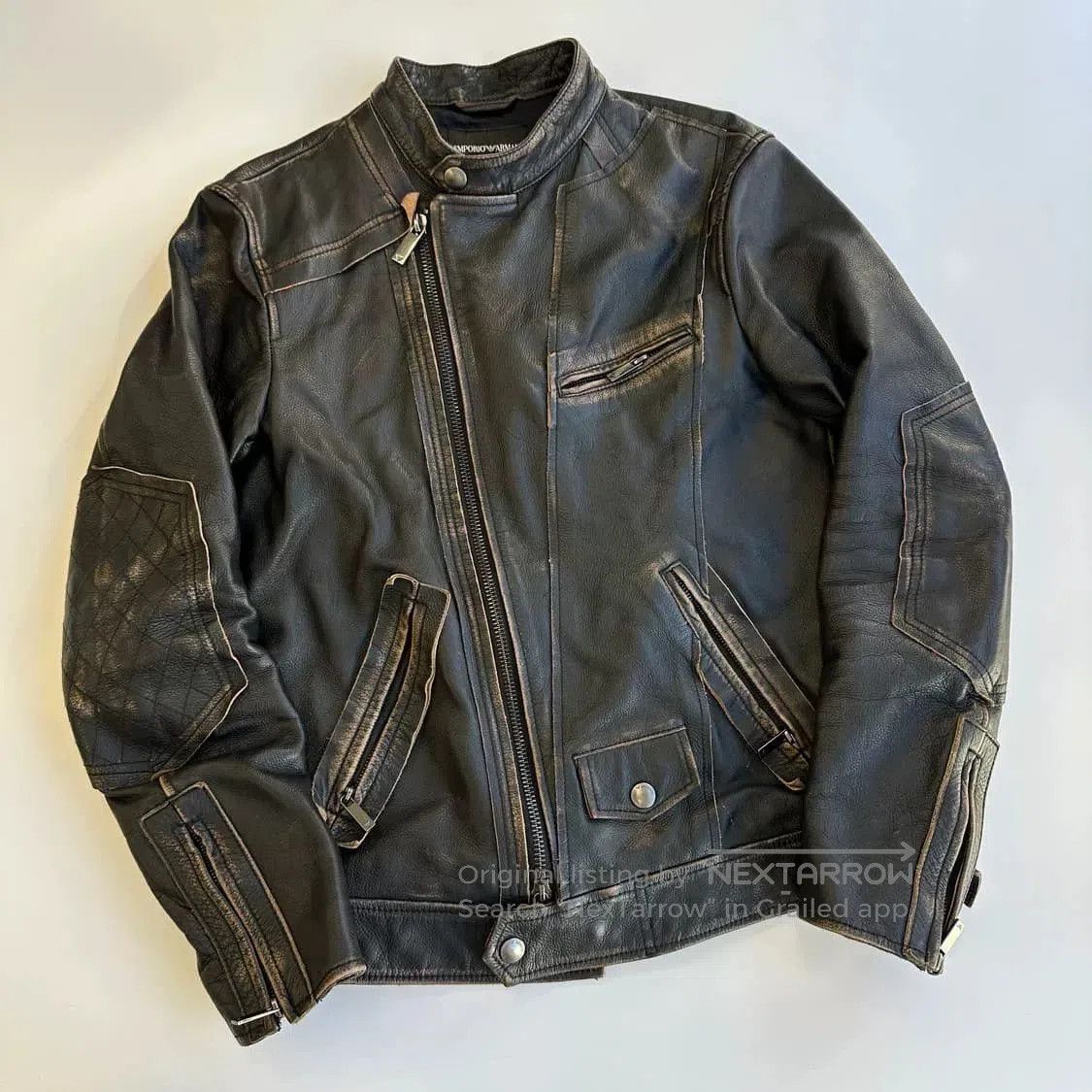 Armani Armani Vintage Leather Jacket. Size US M / EU 48-50 / 2 - 2 Thumbnail