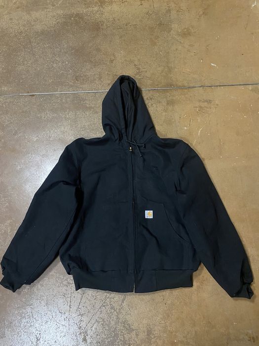 Vintage Vintage Carhartt Hooded Detroit Jacket Black | Grailed