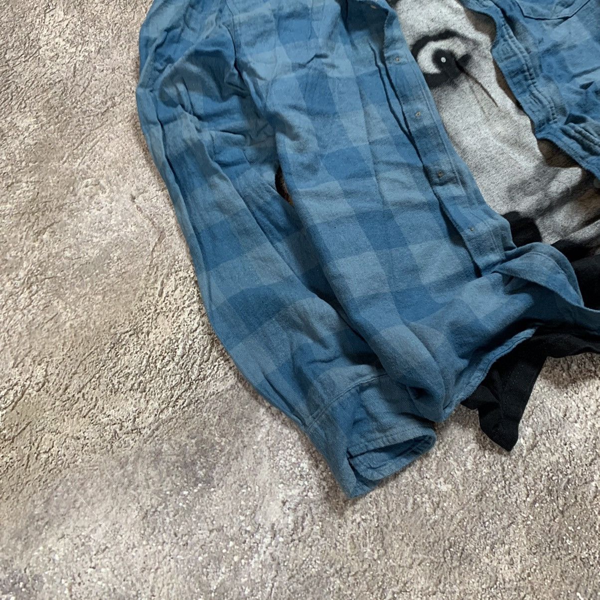 Vintage Vintage 90s Plaid Shirt Oversized Grunge Workwear Blue M Size US M / EU 48-50 / 2 - 2 Thumbnail