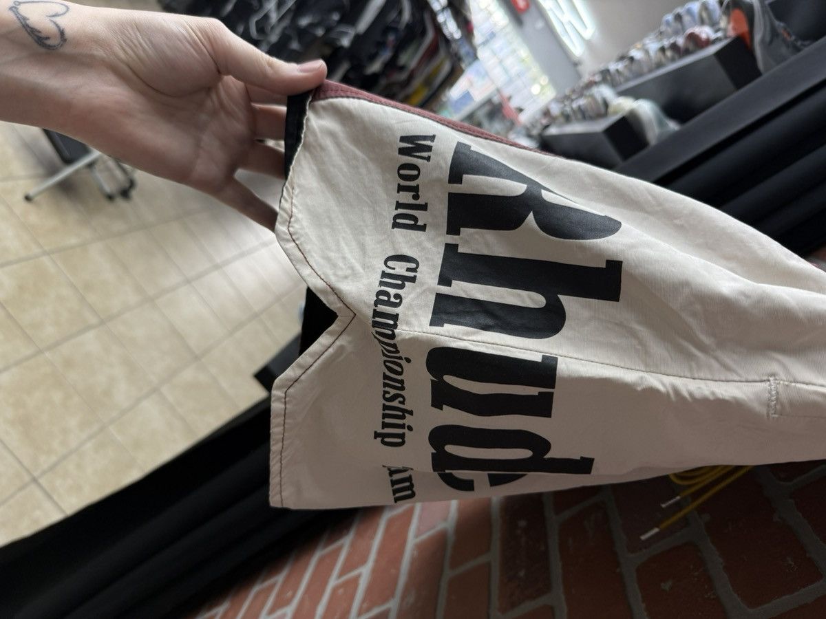 Rhude Medium Rhude Panel Logo shorts in a maroon Size US 32 / EU 48 - 8 Thumbnail