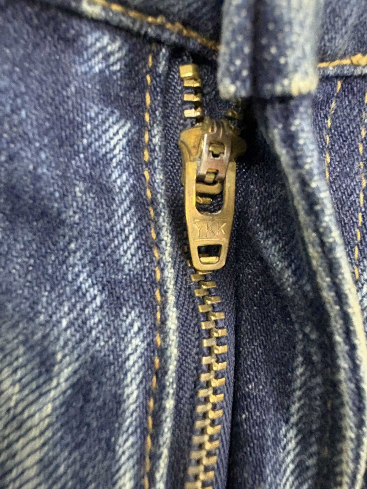 Tornado Mart Vintage Bell Bottom Blue Blue Japan Mud Wash Boro Rusty Size US 31 - 14 Thumbnail