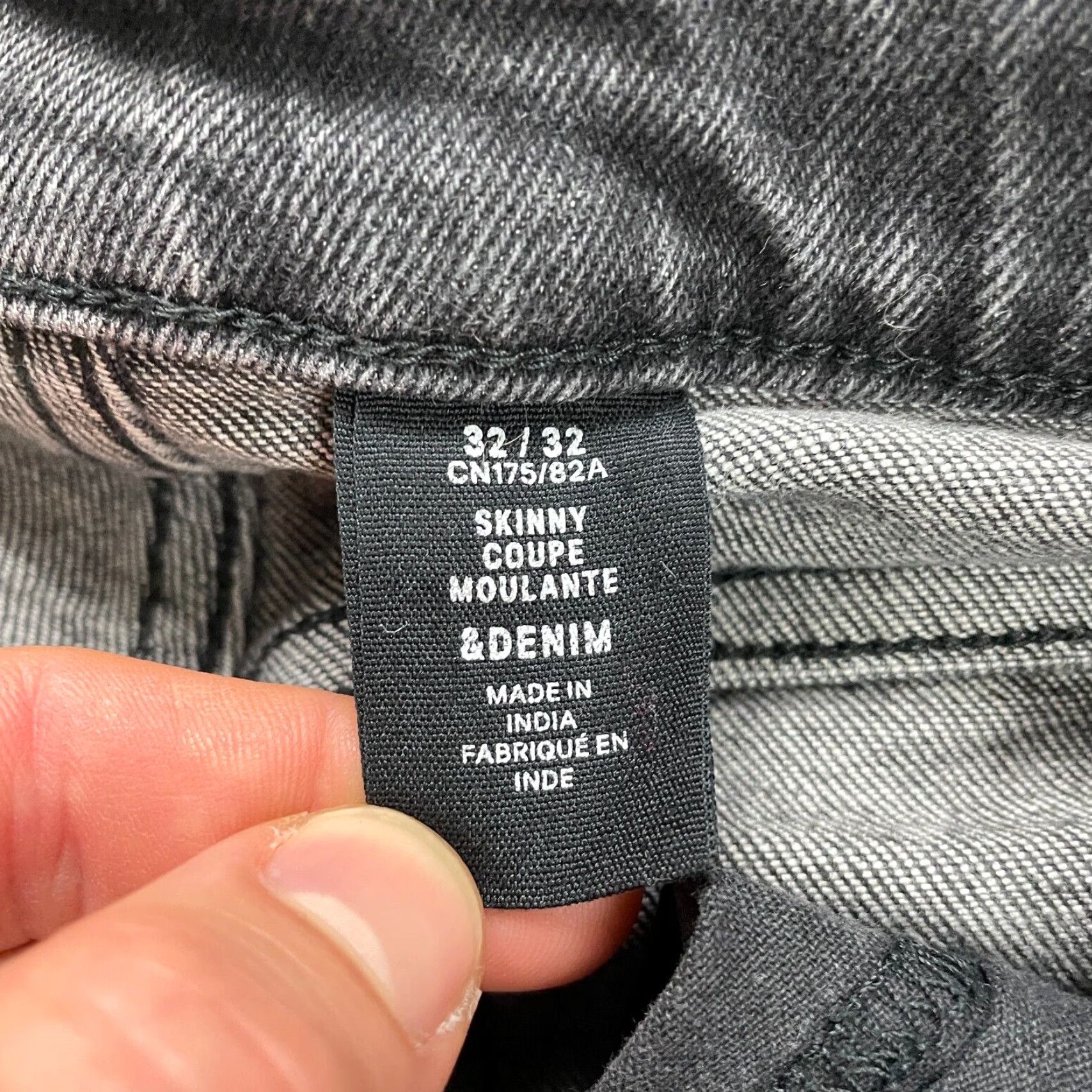 Denime & Denim Skinny Jeans Womens 30x30.5 Black High Rise Button Fly Casual Size 30" / US 8 / IT 44 - 7 Thumbnail